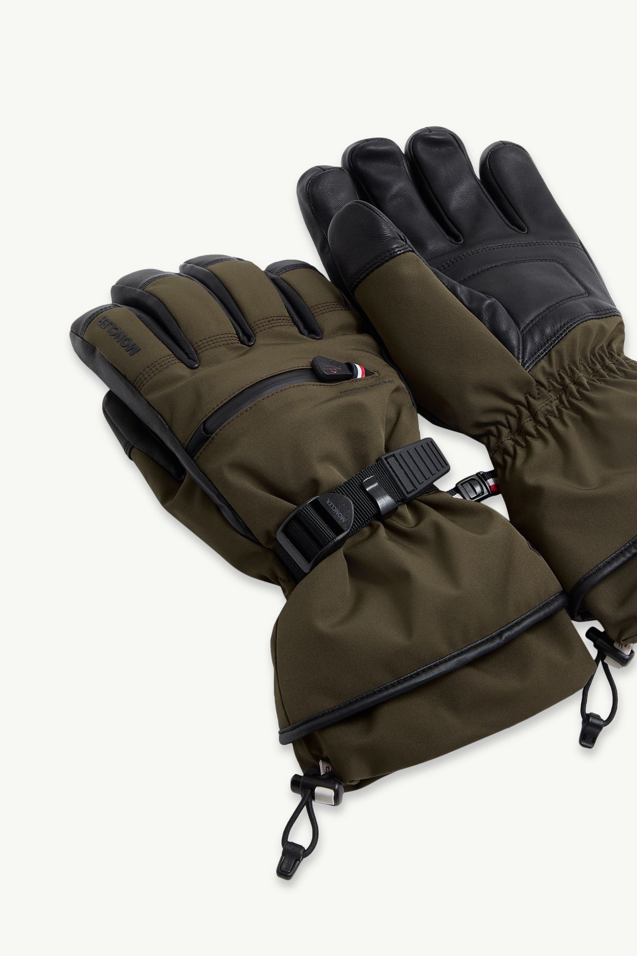 Padded Gloves Men Olive Green Moncler 4