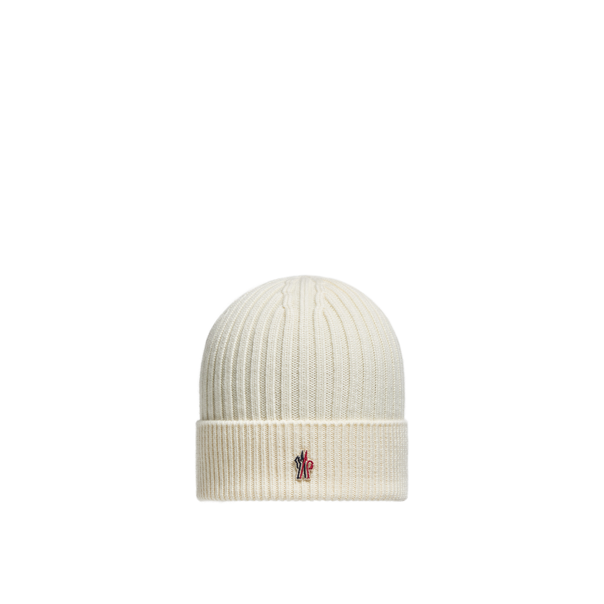 Grenoble    Wool Beanie for Men in White, Size: One Size, Moncler