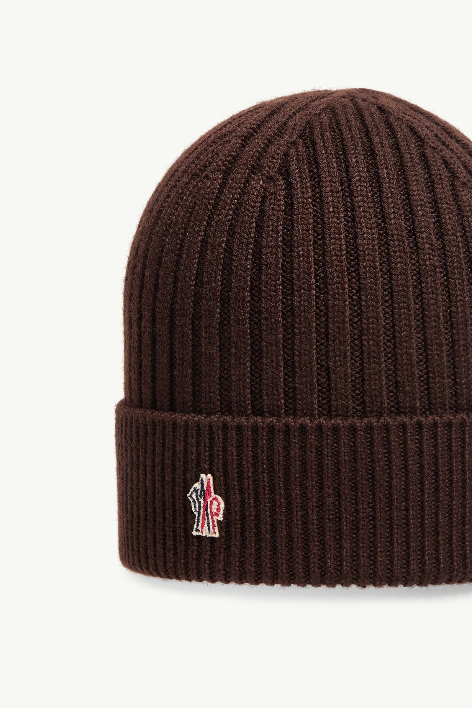 Brown Wool Beanie - Hats & Beanies for Men | Moncler ES