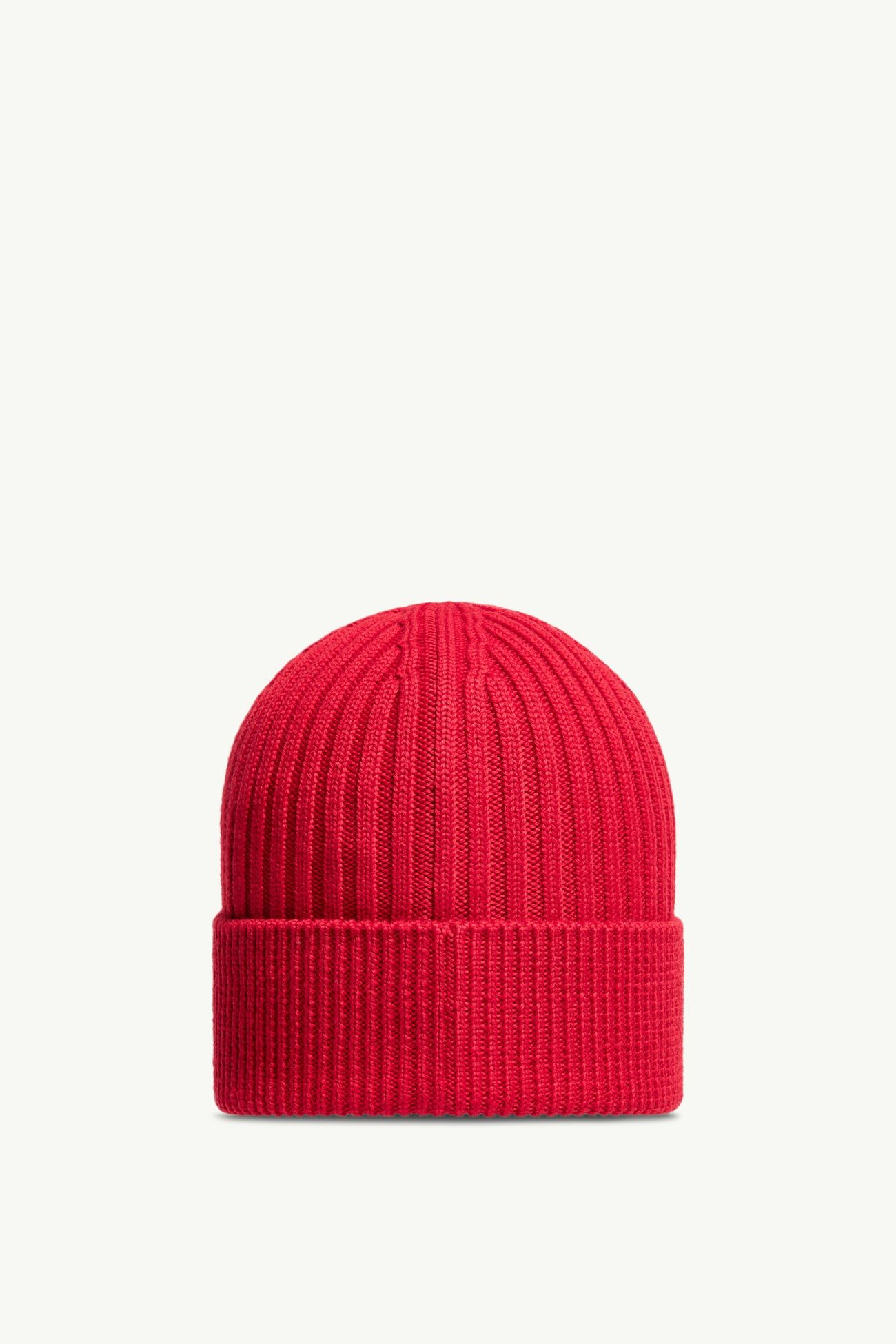 Wool Beanie Men Dark Red Moncler 3