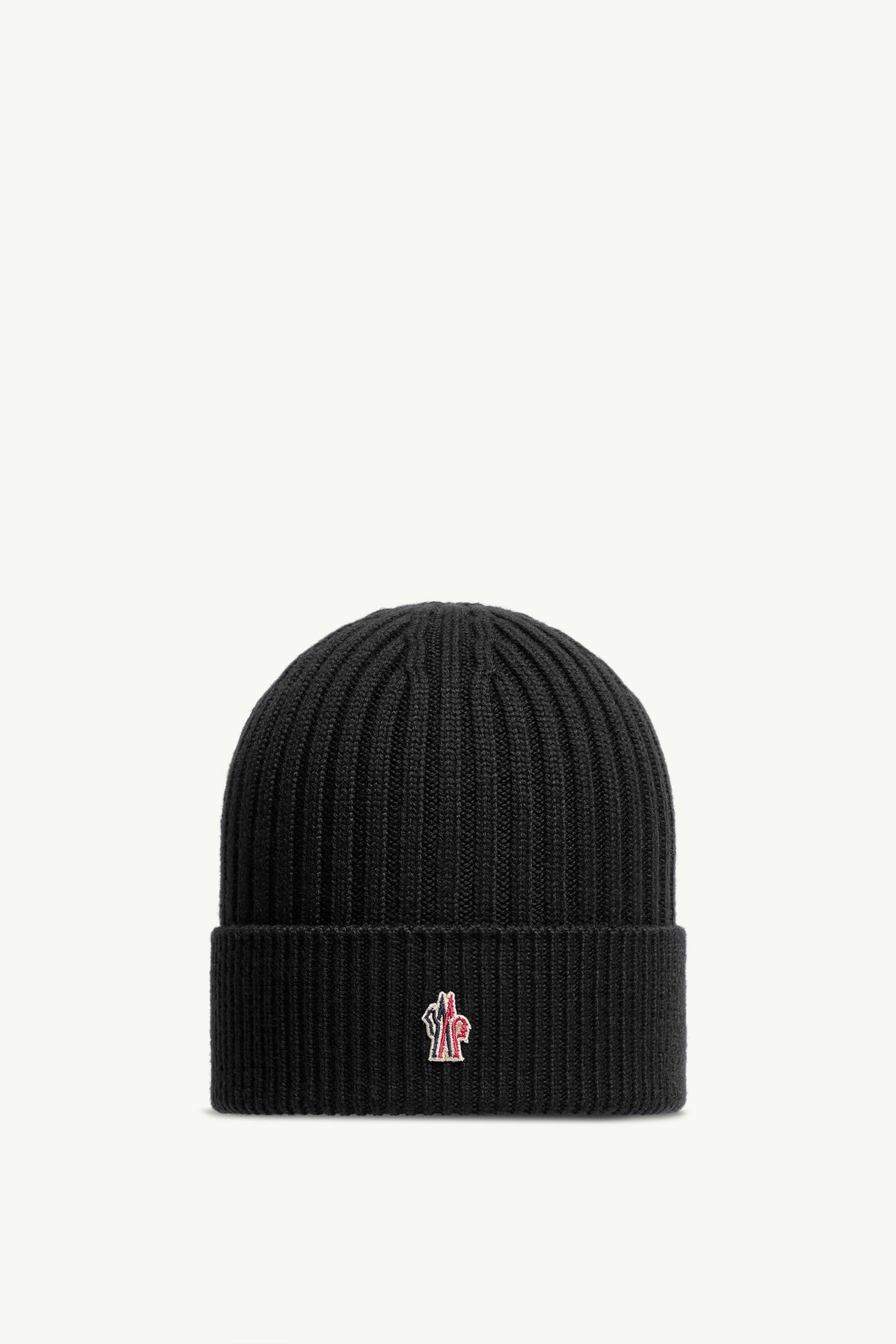 Wool Beanie Men Black Moncler 0