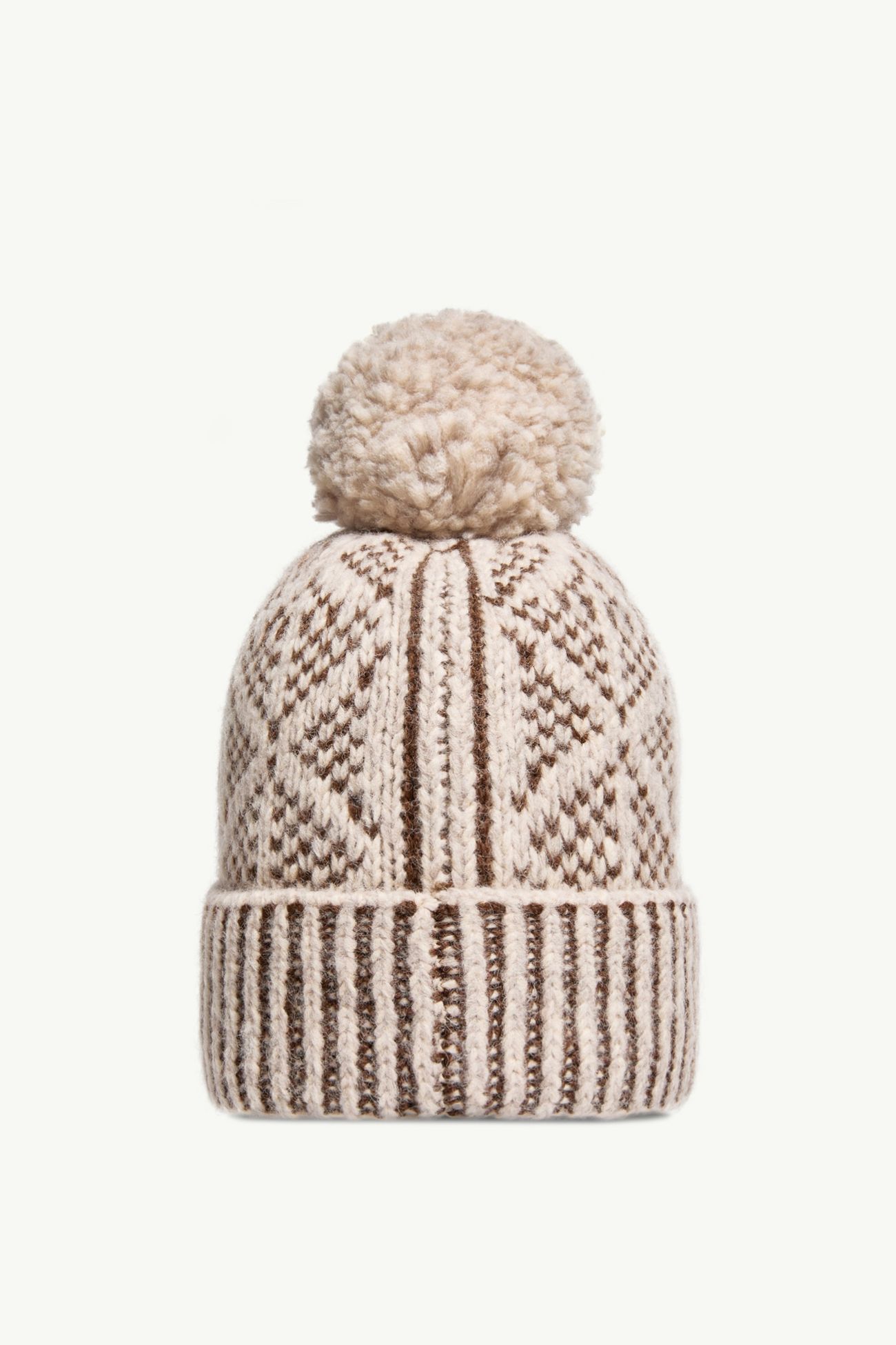 Berretto con pon pon in misto lana e alpaca Uomo Beige Moncler 3