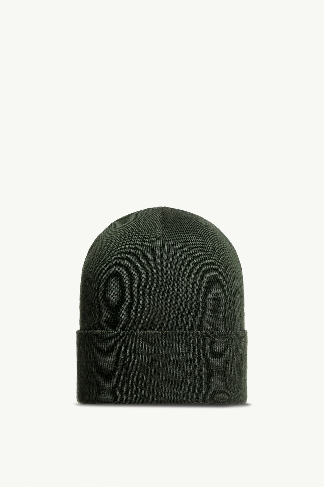 Berretto in lana logato Uomo Verde Scuro Moncler 3