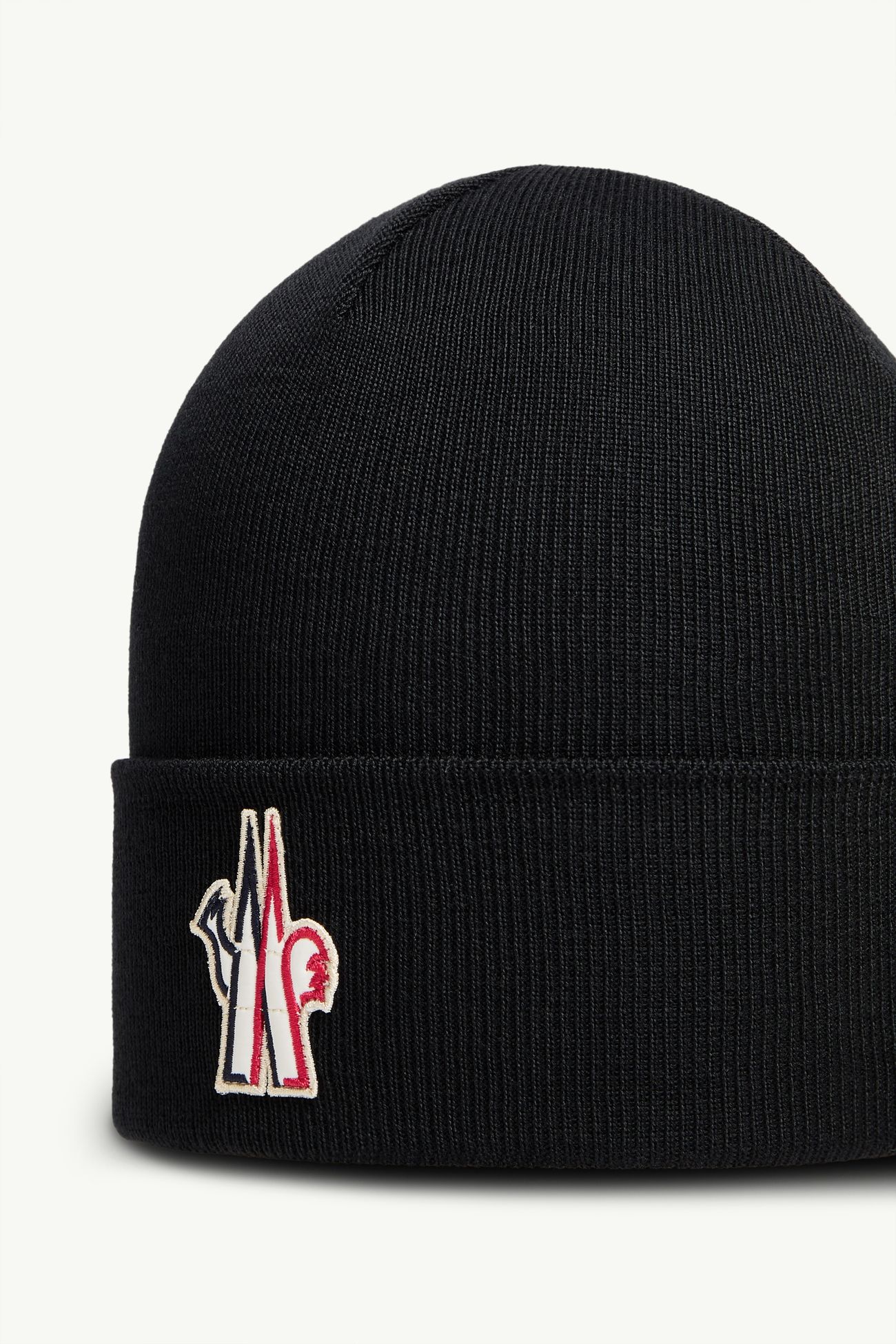 Berretto in lana logato Uomo Nero Moncler 2