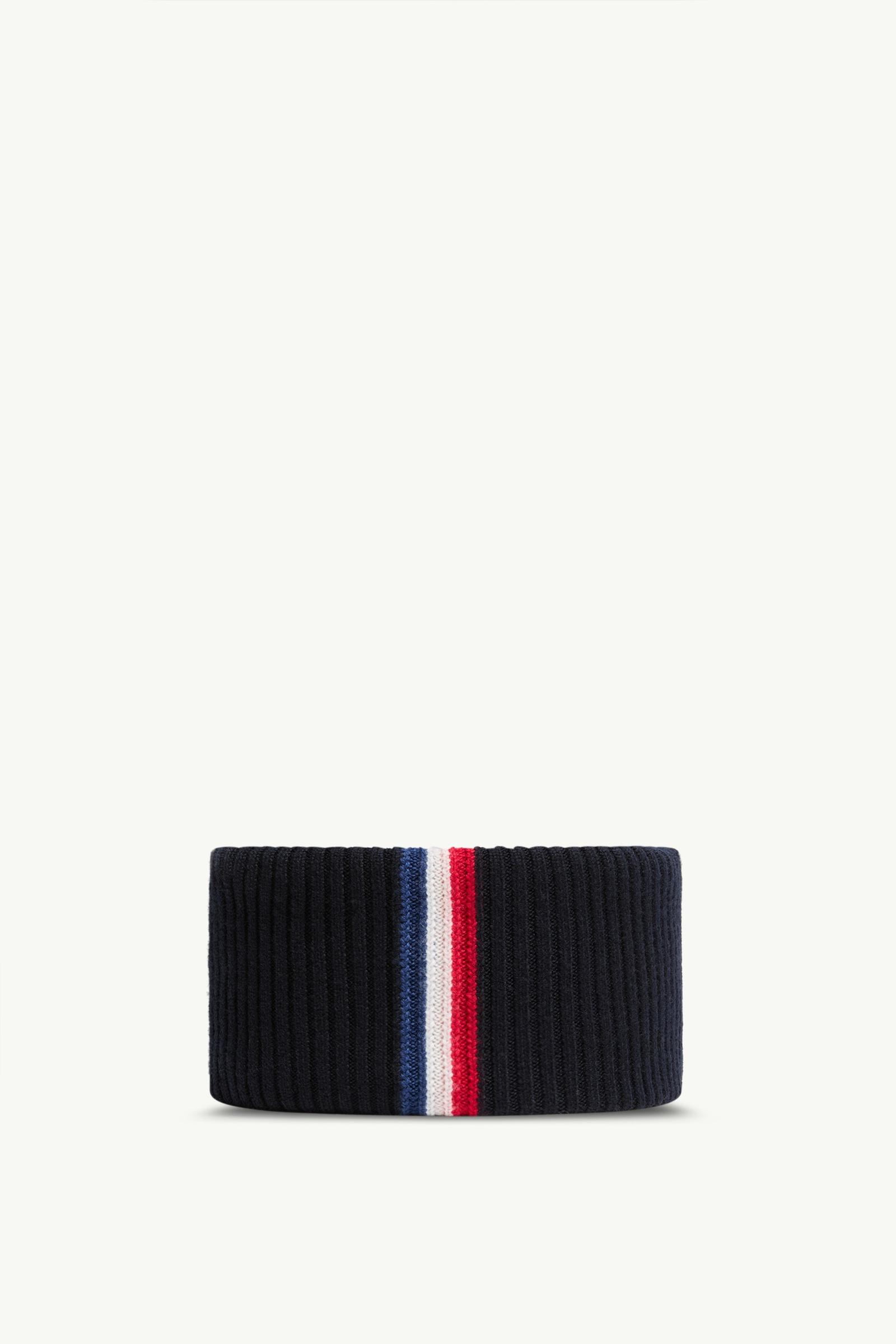 Navy Blue Wool Neck Warmer - Scarves & Gloves for Men | Moncler AT