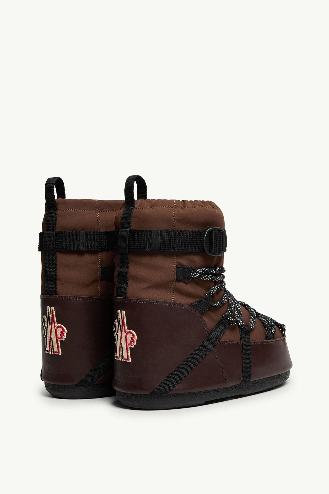 Bottes de neige Moon Boot x Moncler Grenoble Icon Low Hommes Marron Moncler 4