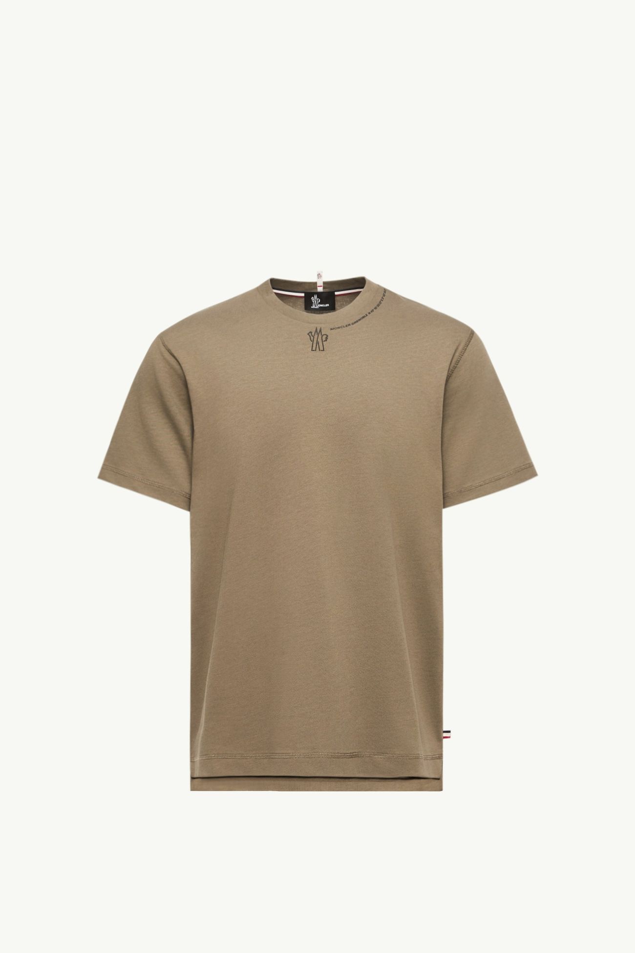 Coordinates Logo Cotton T-Shirt Men Olive Green Moncler 2