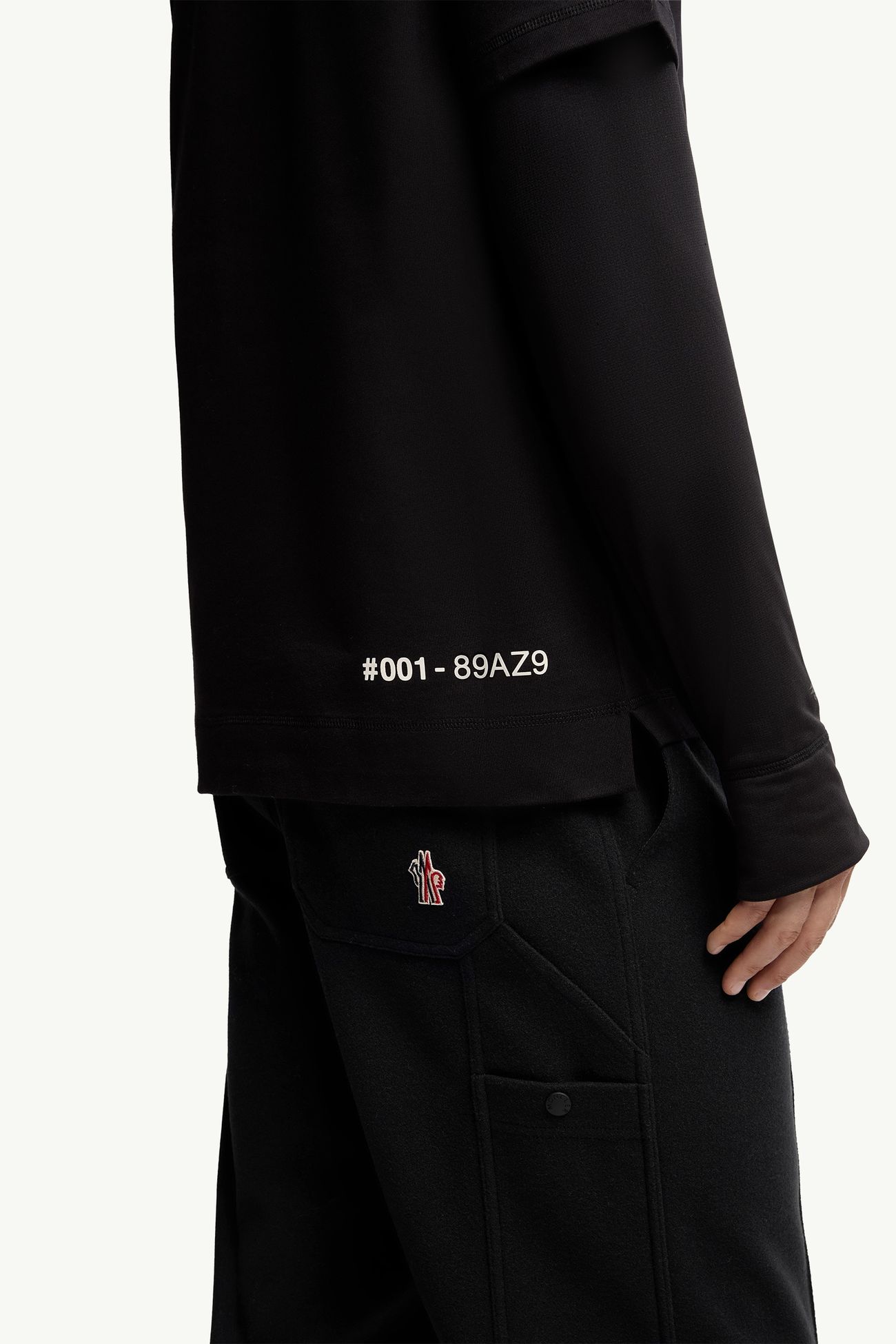 座標標誌棉質T恤 男士 黑色 Moncler 5