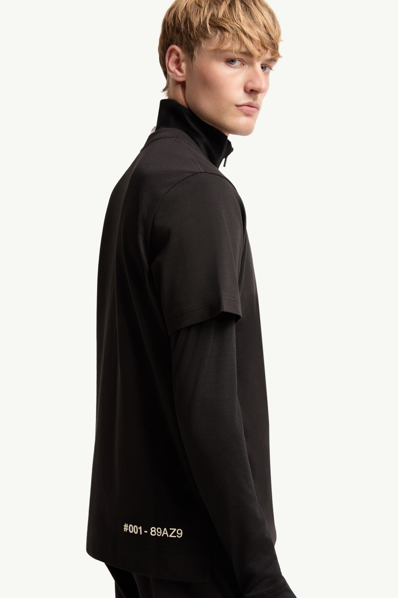 Logo Cotton T-Shirt Men Black Moncler 5