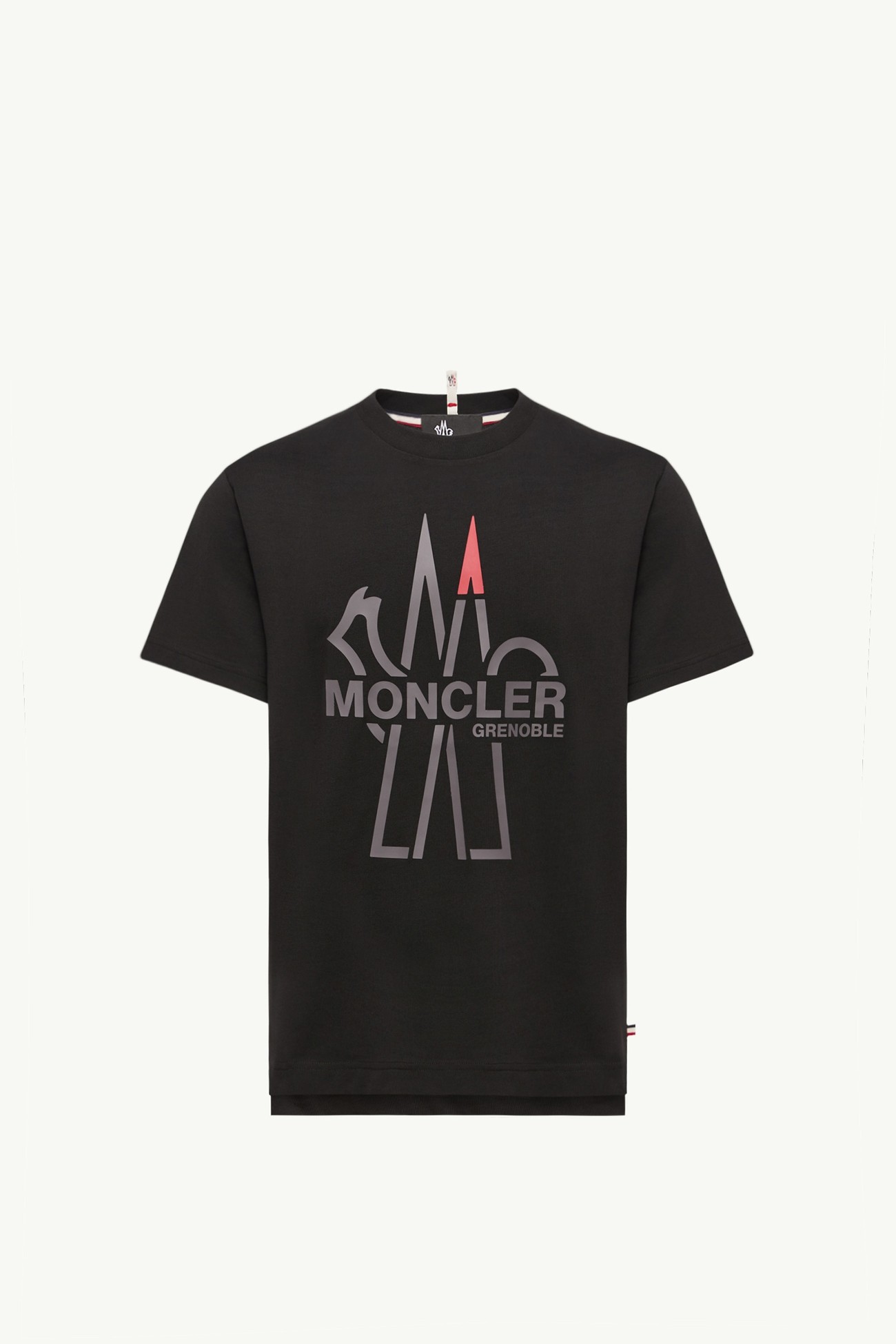 男士标识棉质T恤 男士 黑色 Moncler 2