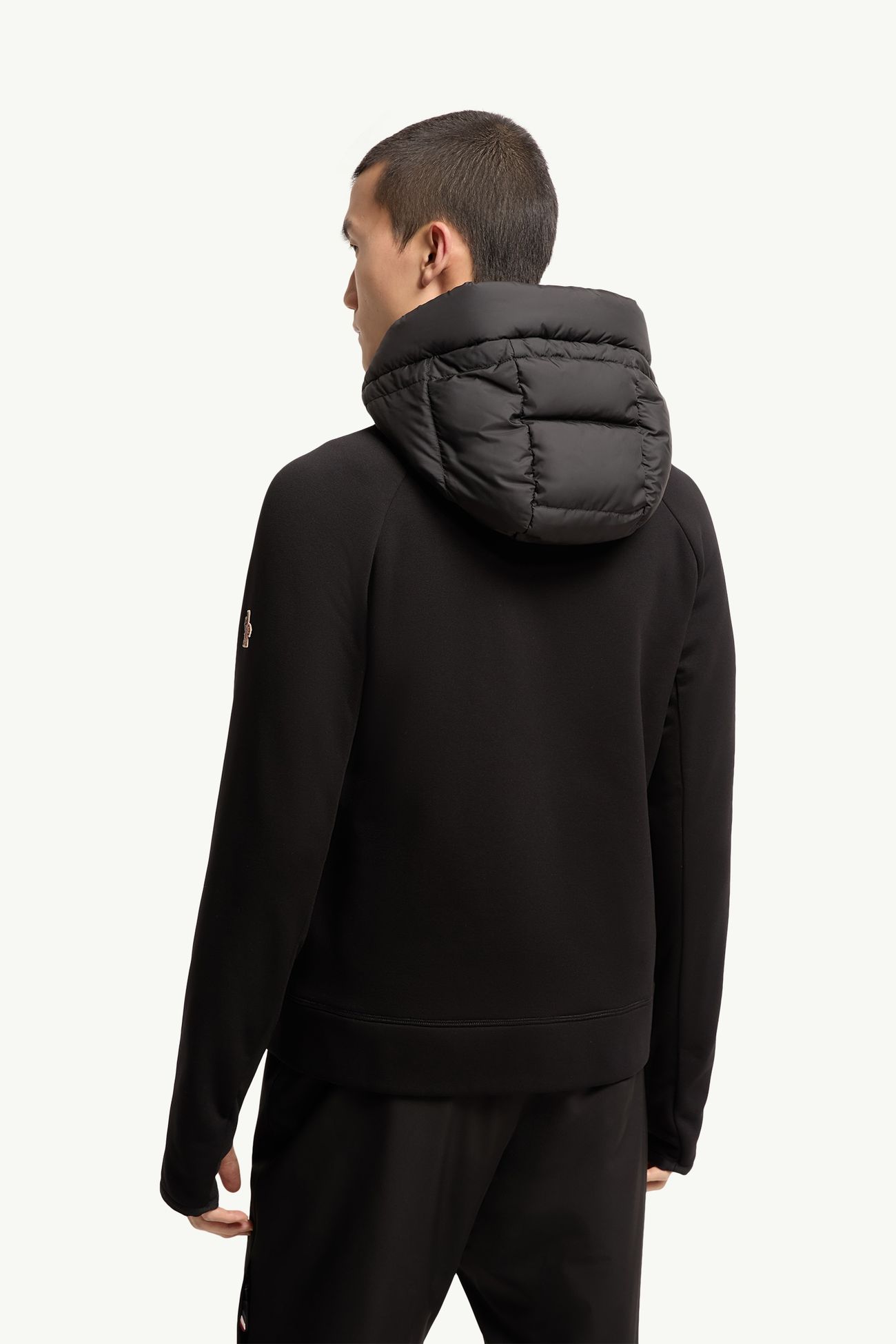 Cardigan zippé en Polartec® matelassé Hommes Noir Moncler 4