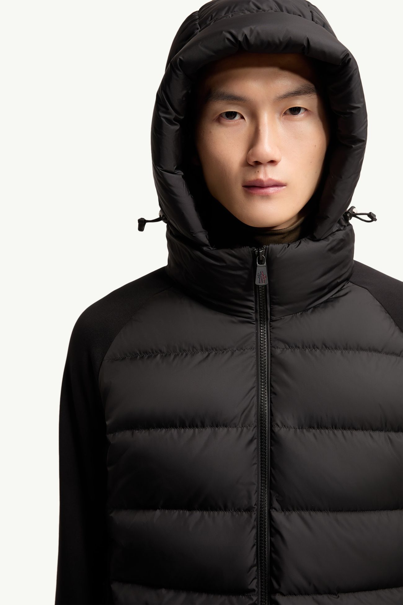 Polartec®夾層拉鏈連帽衫 男士 黑色 Moncler 5