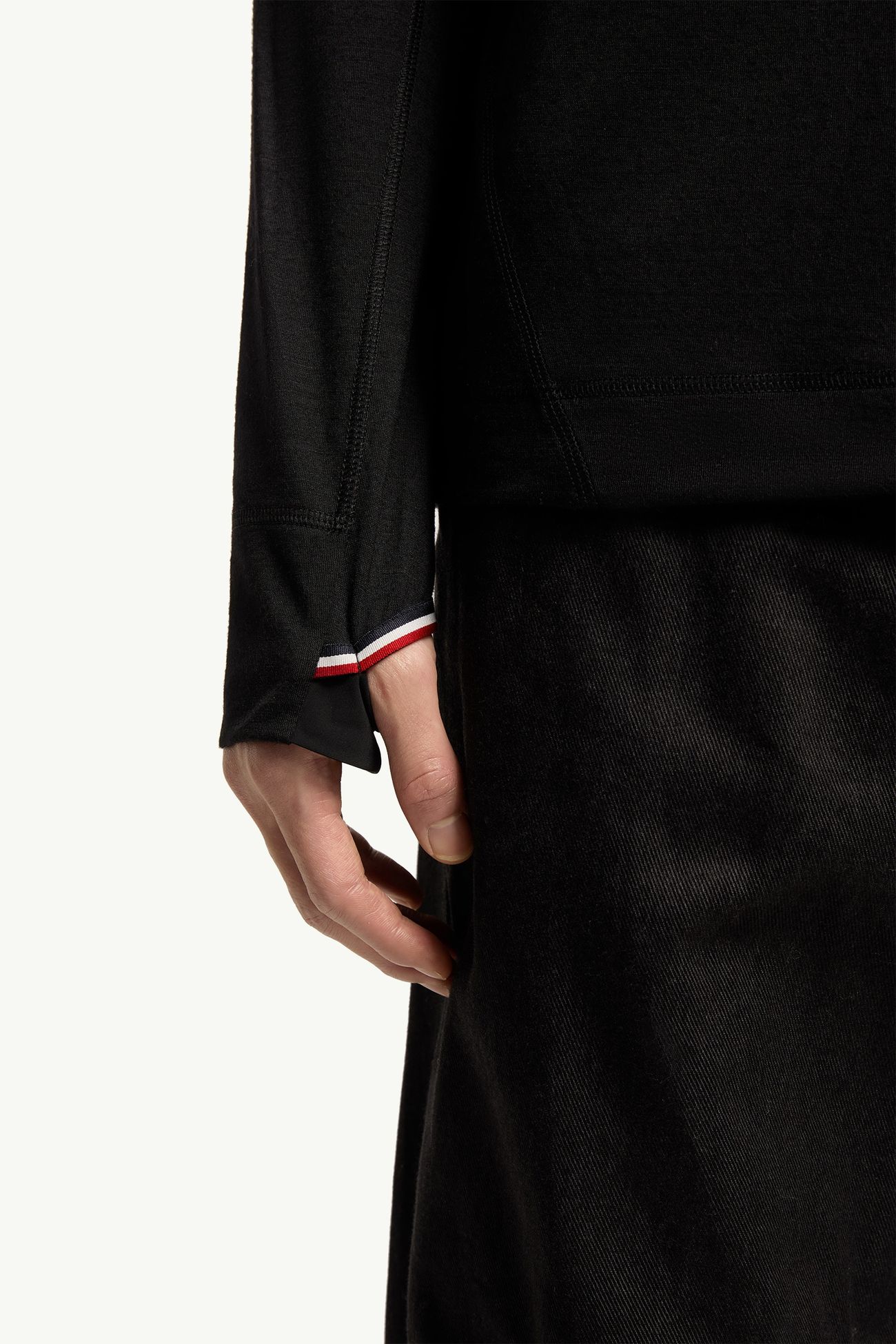 Knit Half-Zip Polo Neck Men Black Moncler 5