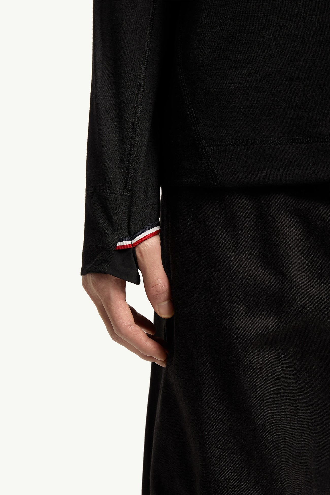 男士针织半拉链高领毛衣 男士 黑色 Moncler 5
