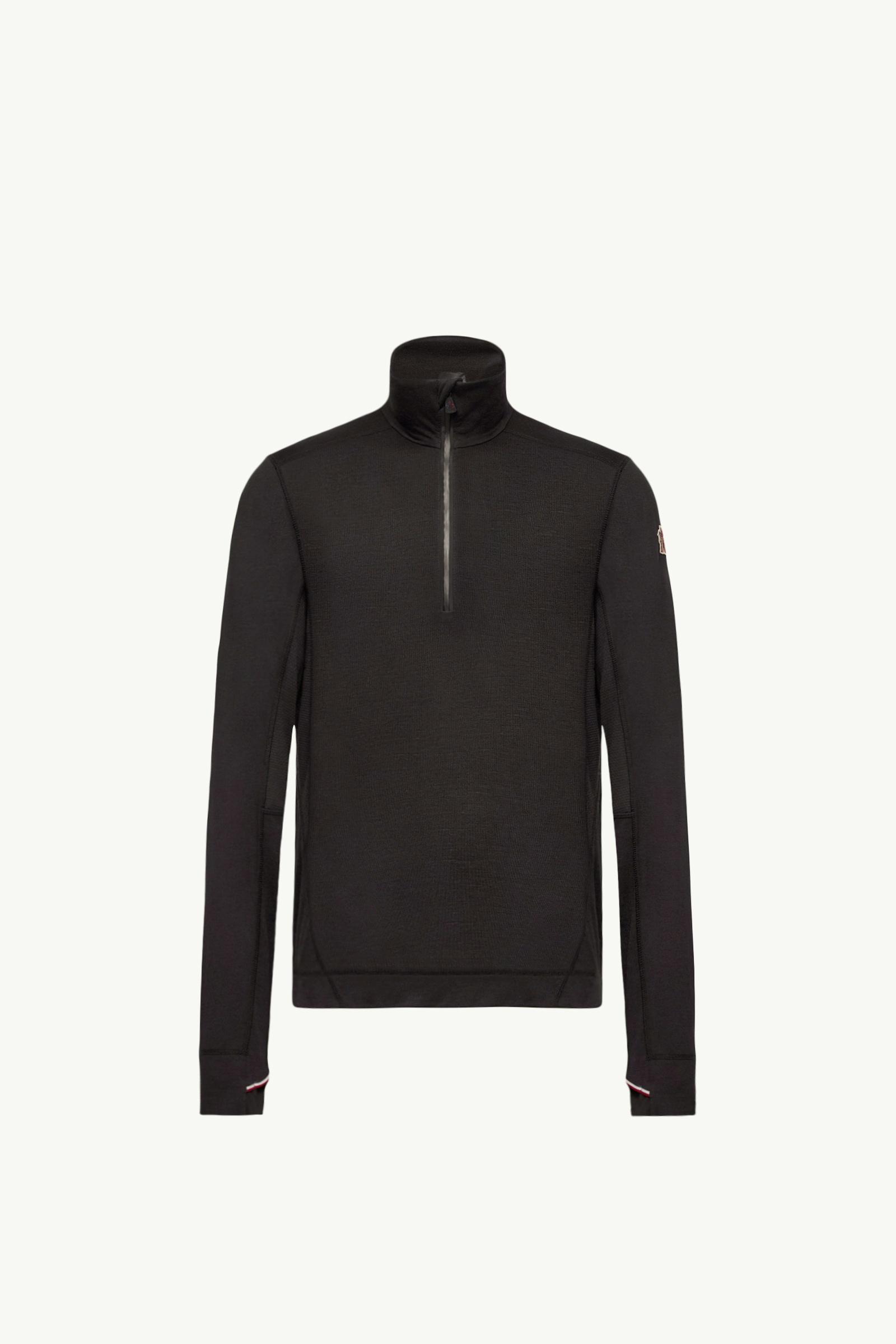 Knit Half-Zip Polo Neck Men Black Moncler, 1 of 0