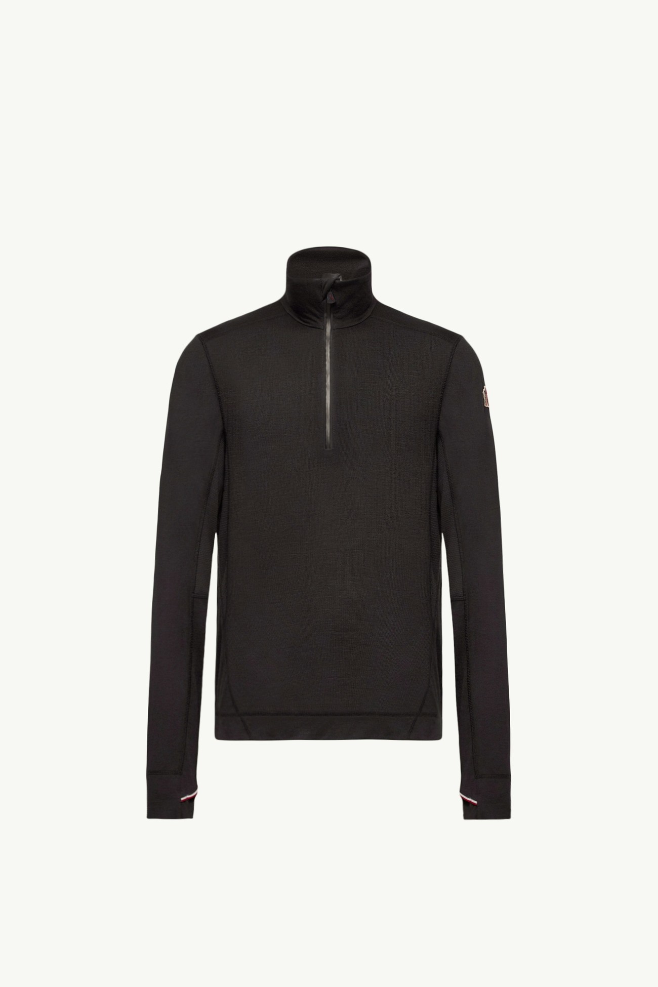 Knit Half-Zip Polo Neck Men Black Moncler 2
