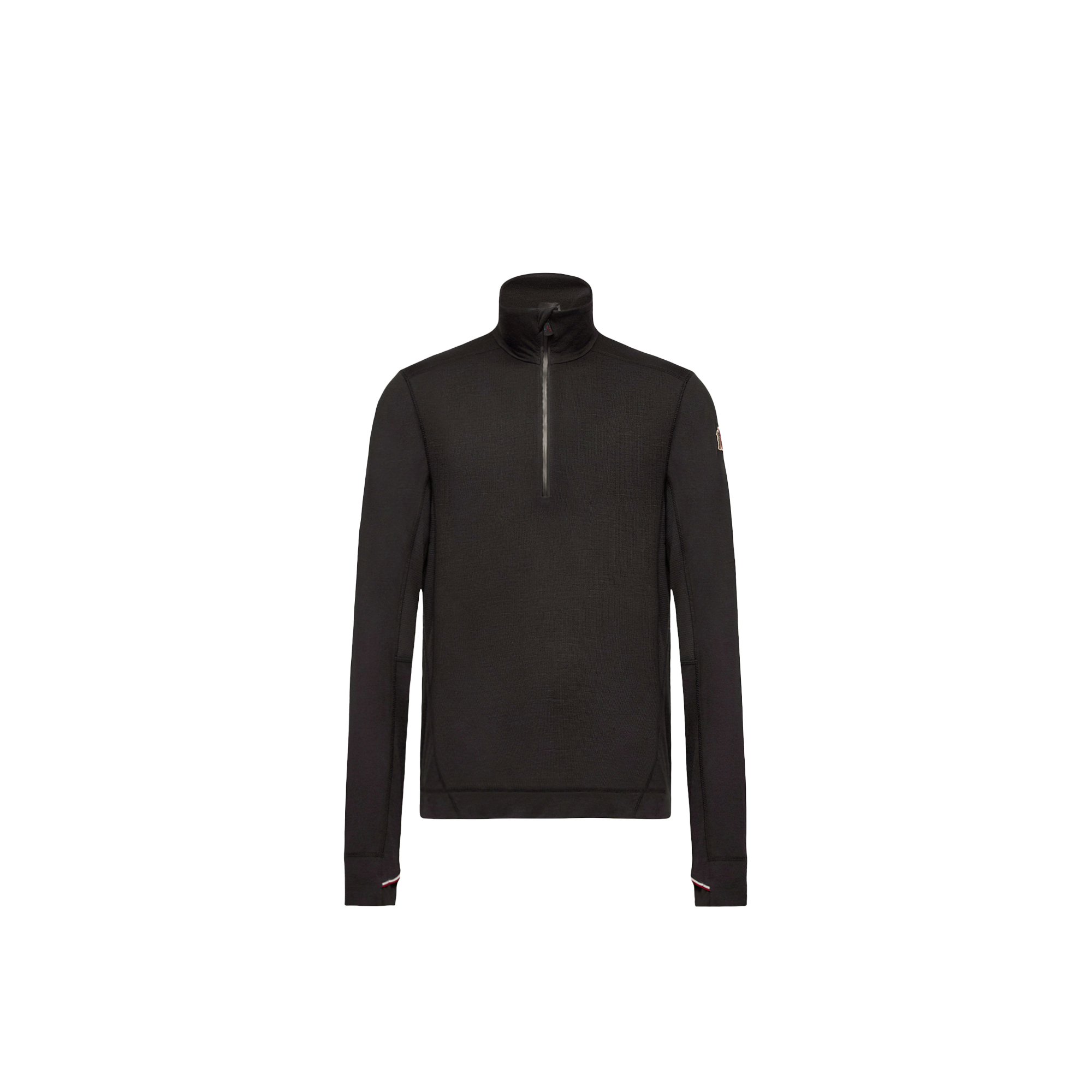 Moncler Grenoble Knit Half-Zip Polo Neck - Mann Tops Black S - Immagine 3