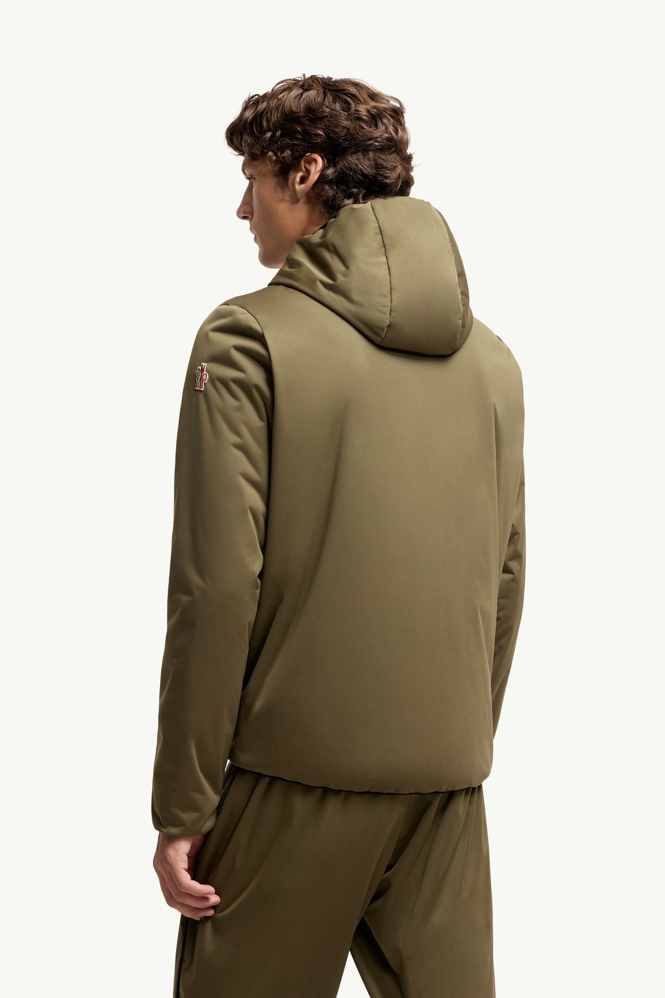 Padded Zip-Up Sweatshirt Men Dark Green Moncler 4