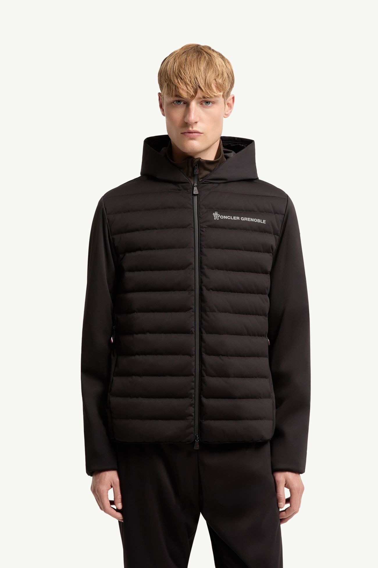 Padded Zip-Up Sweatshirt Men Black Moncler 3