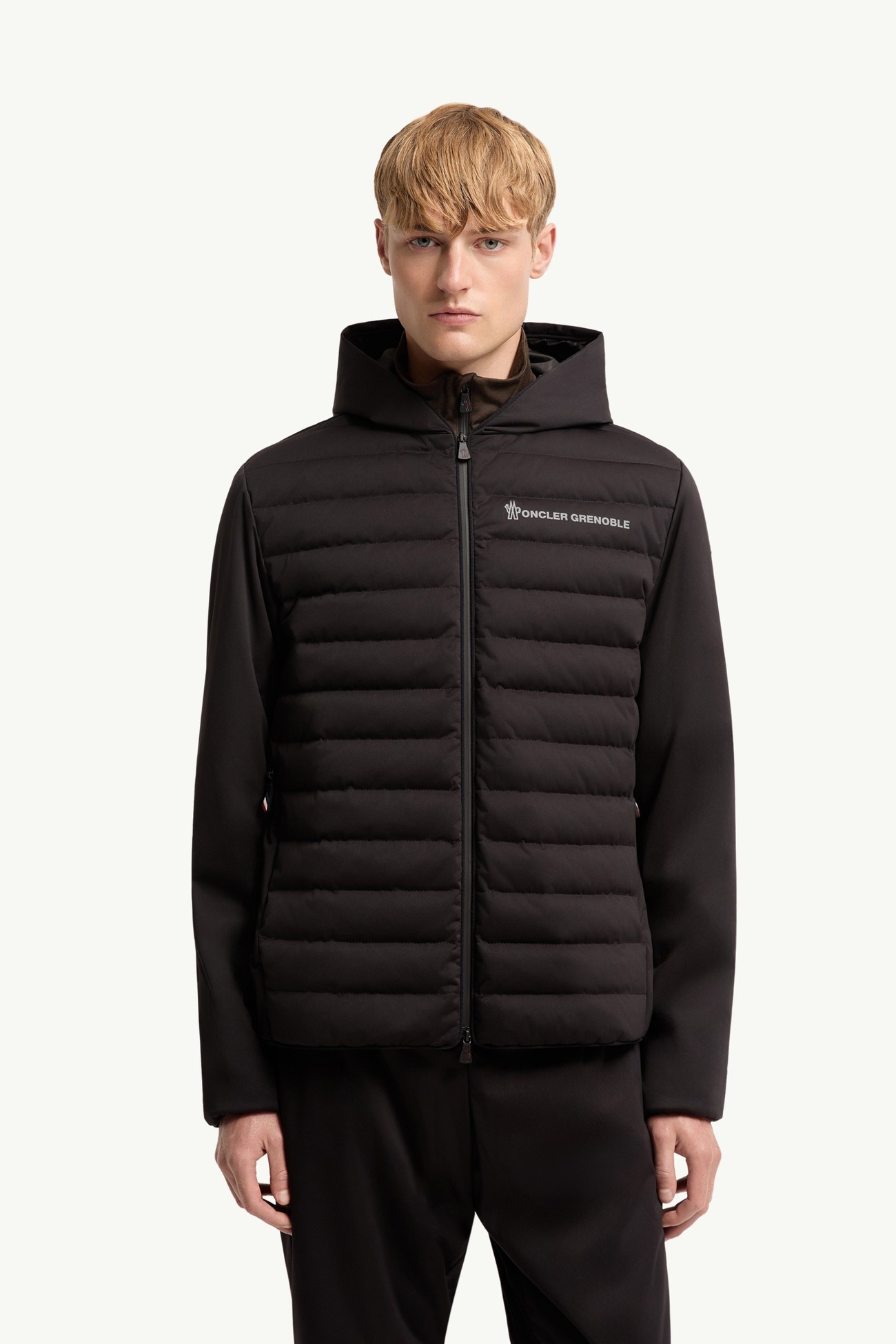 Padded Zip-Up Sweatshirt Men Black Moncler 3