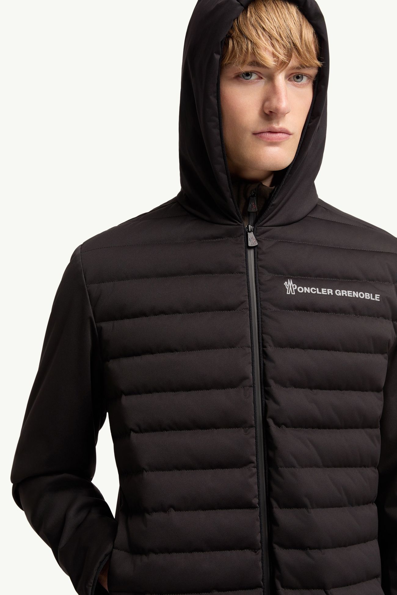 Padded Zip-Up Sweatshirt Men Black Moncler 5