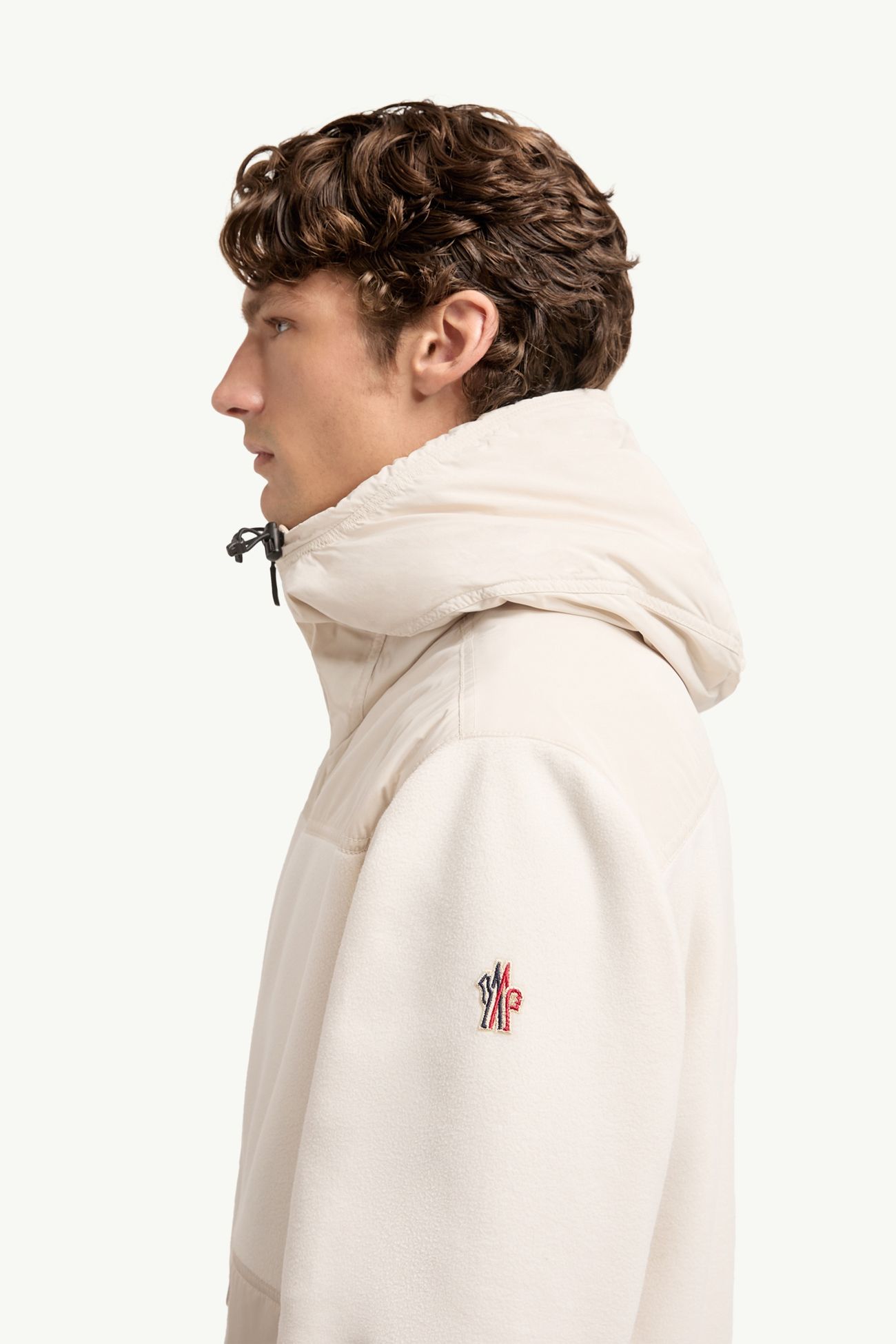Polartec®拉鏈連帽衫 男士 淺米色 Moncler 1