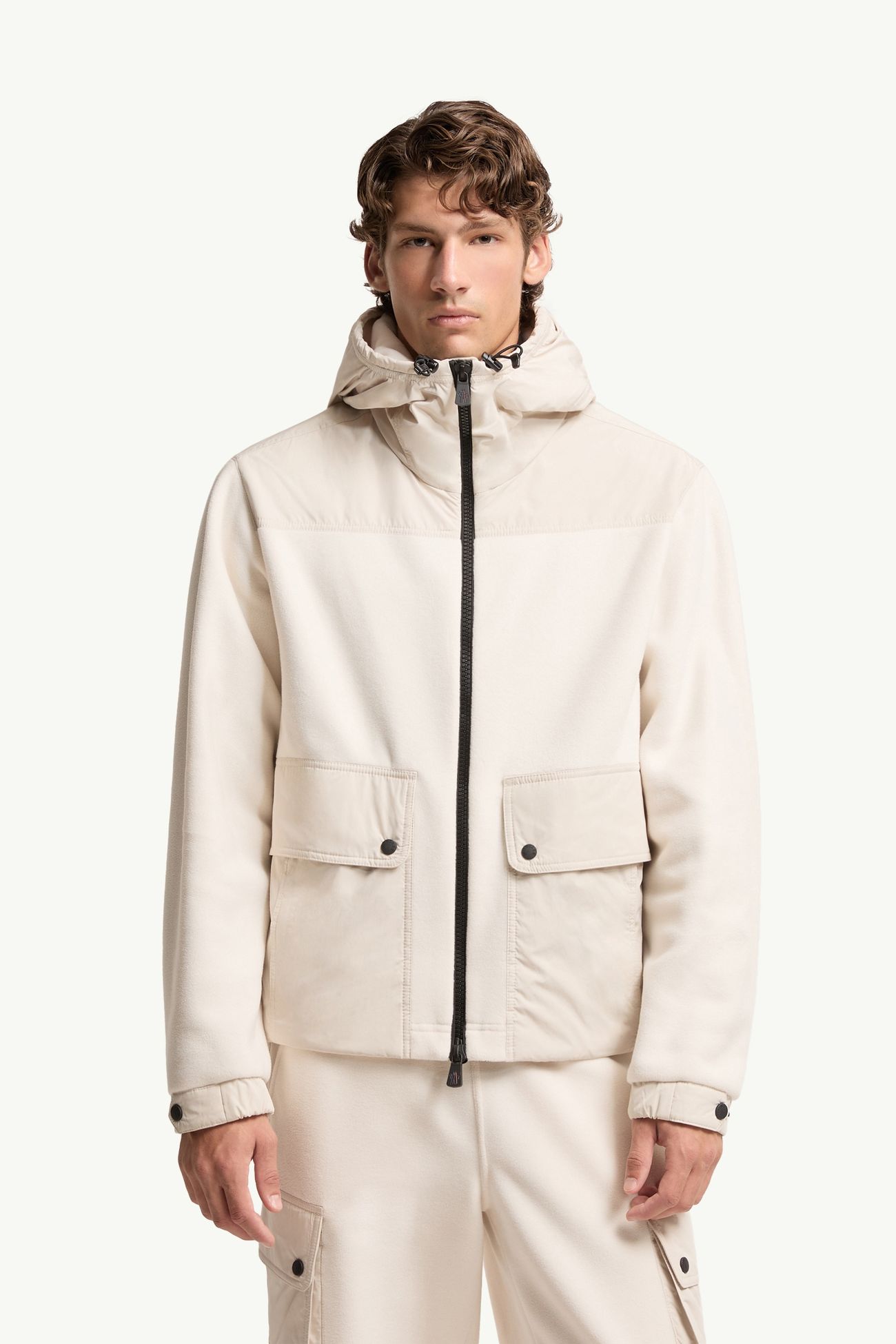 男士拉链连帽卫衣 男士 浅米色 Moncler 3