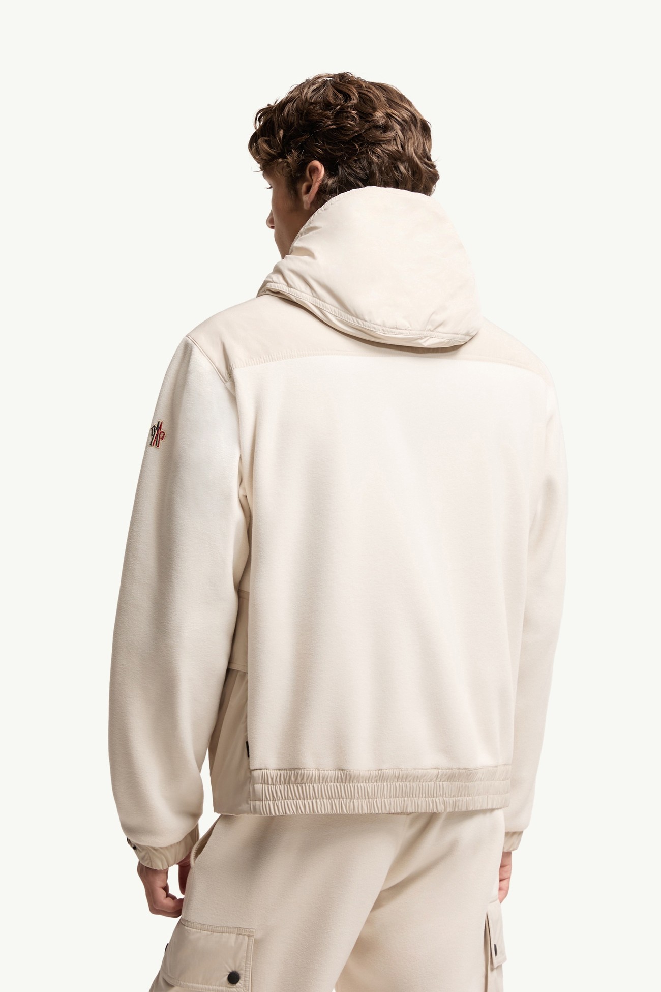 Felpa Polartec® con cappuccio e zip Uomo Beige Chiaro Moncler 4