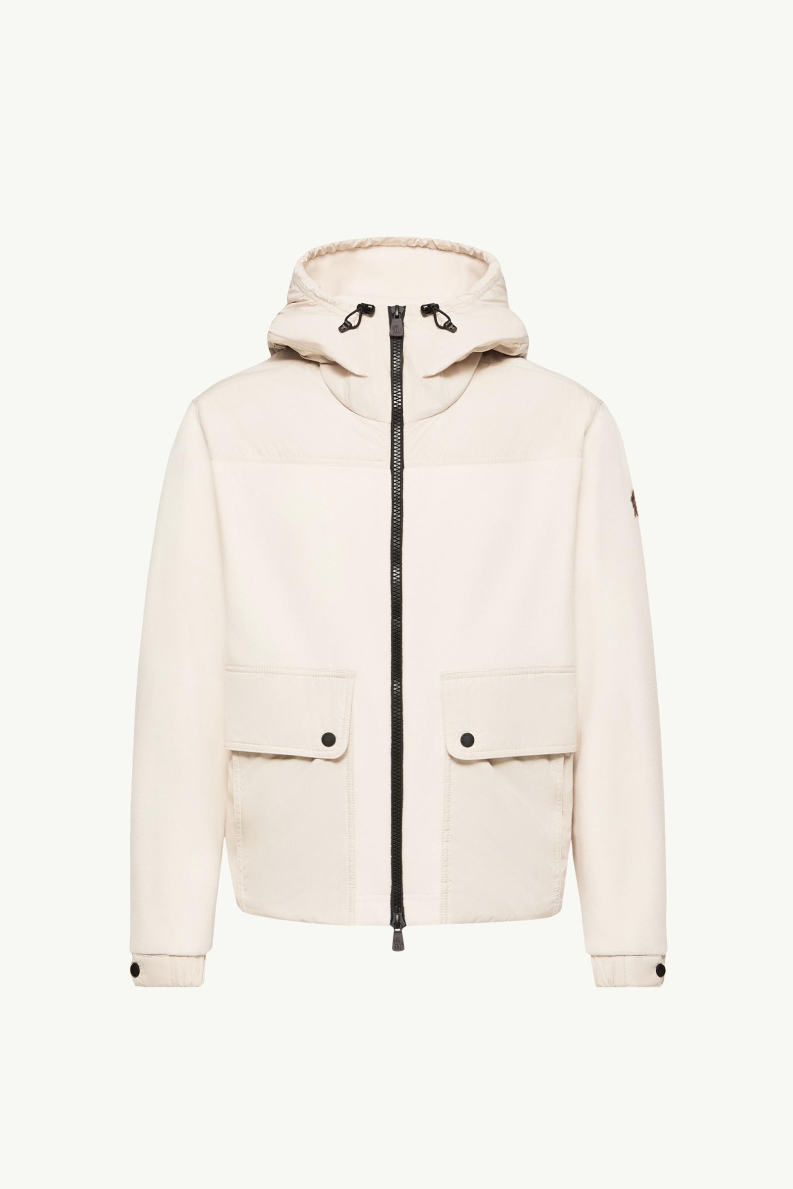 Polartec® Zip-Up Hoodie Men Light Beige Moncler