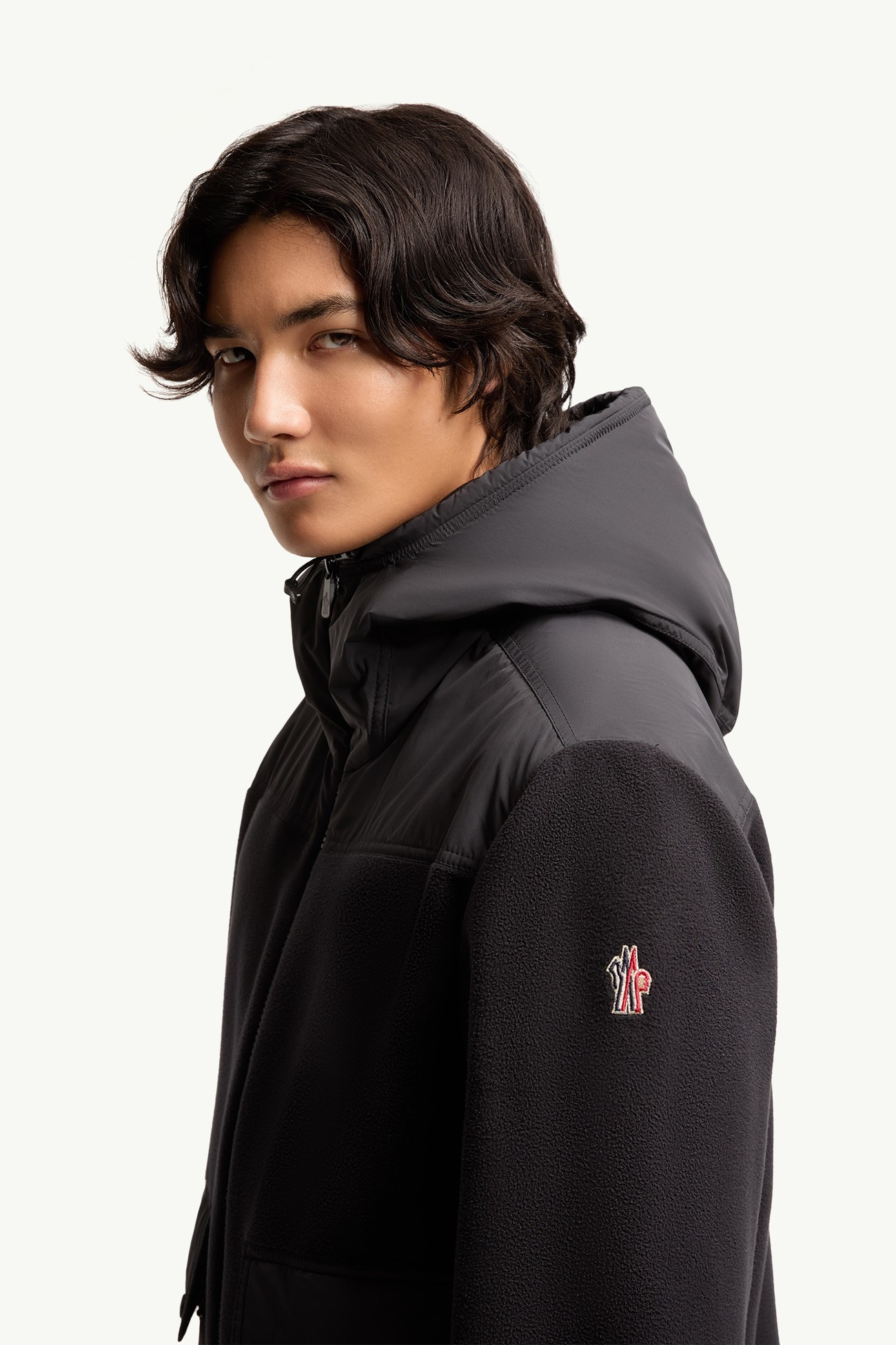 Polartec® Zip-Up Hoodie Men Black Moncler 1