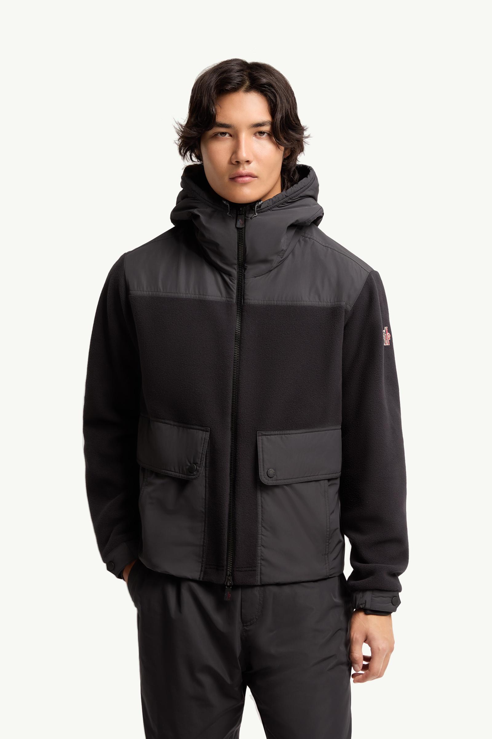 Black Polartec® Zip-Up Hoodie - Sweatshirts for Men | Moncler US