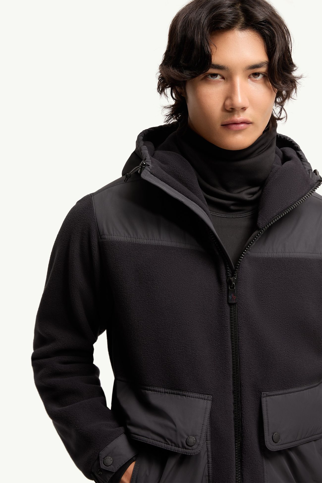 Polartec® Zip-Up Hoodie Men Black Moncler 5