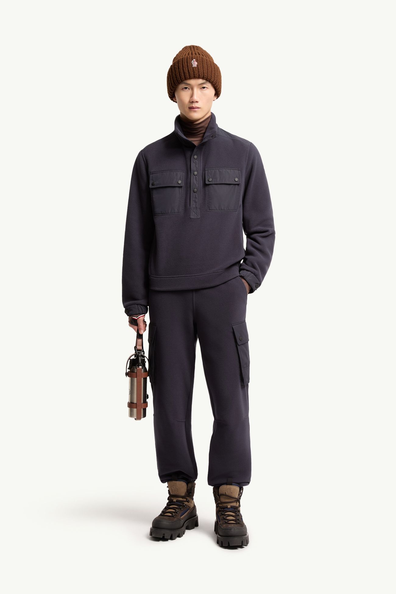 男士Polartec®拉链卫衣 男士 深蓝色 Moncler 0