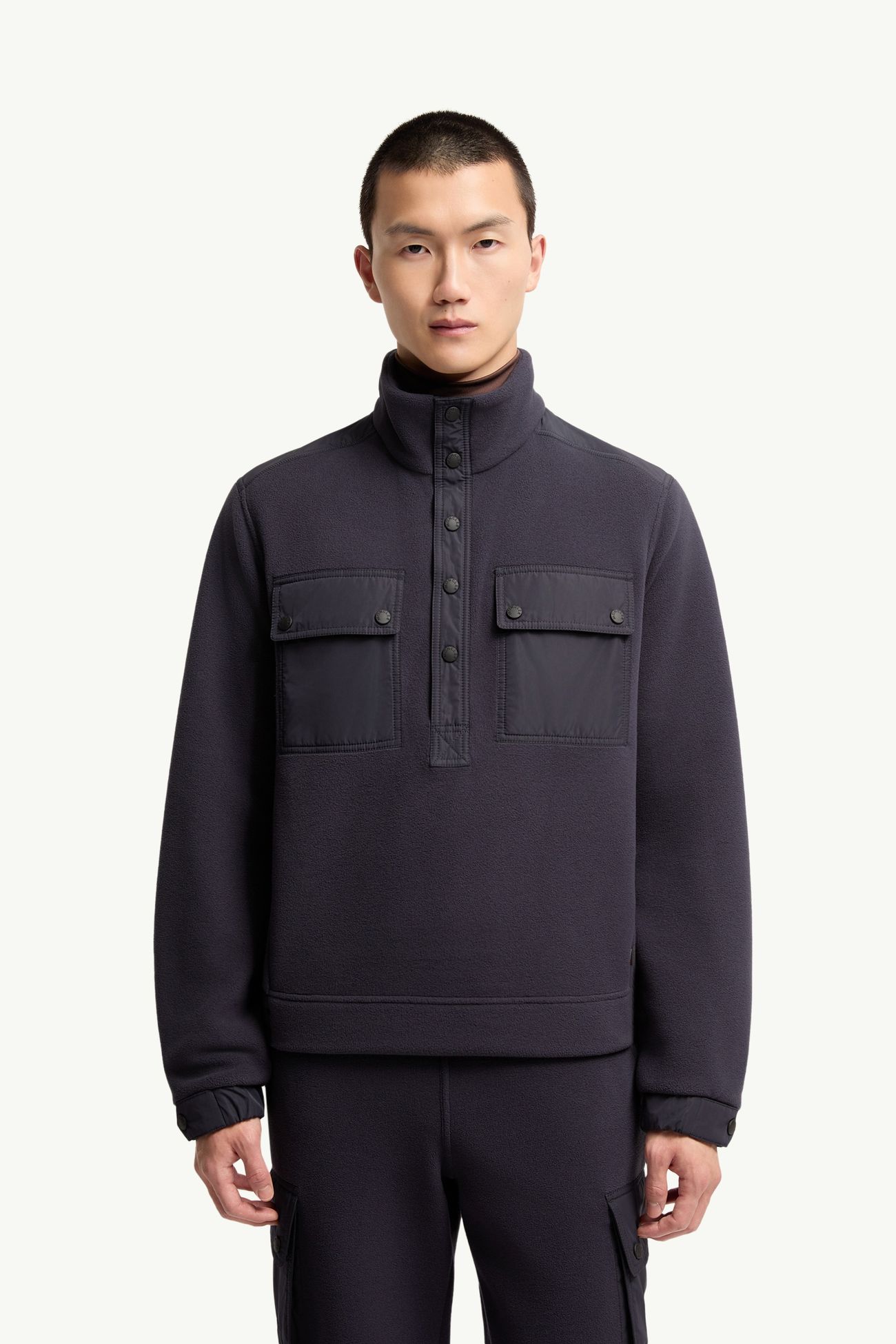男士Polartec®拉链卫衣 男士 深蓝色 Moncler 3