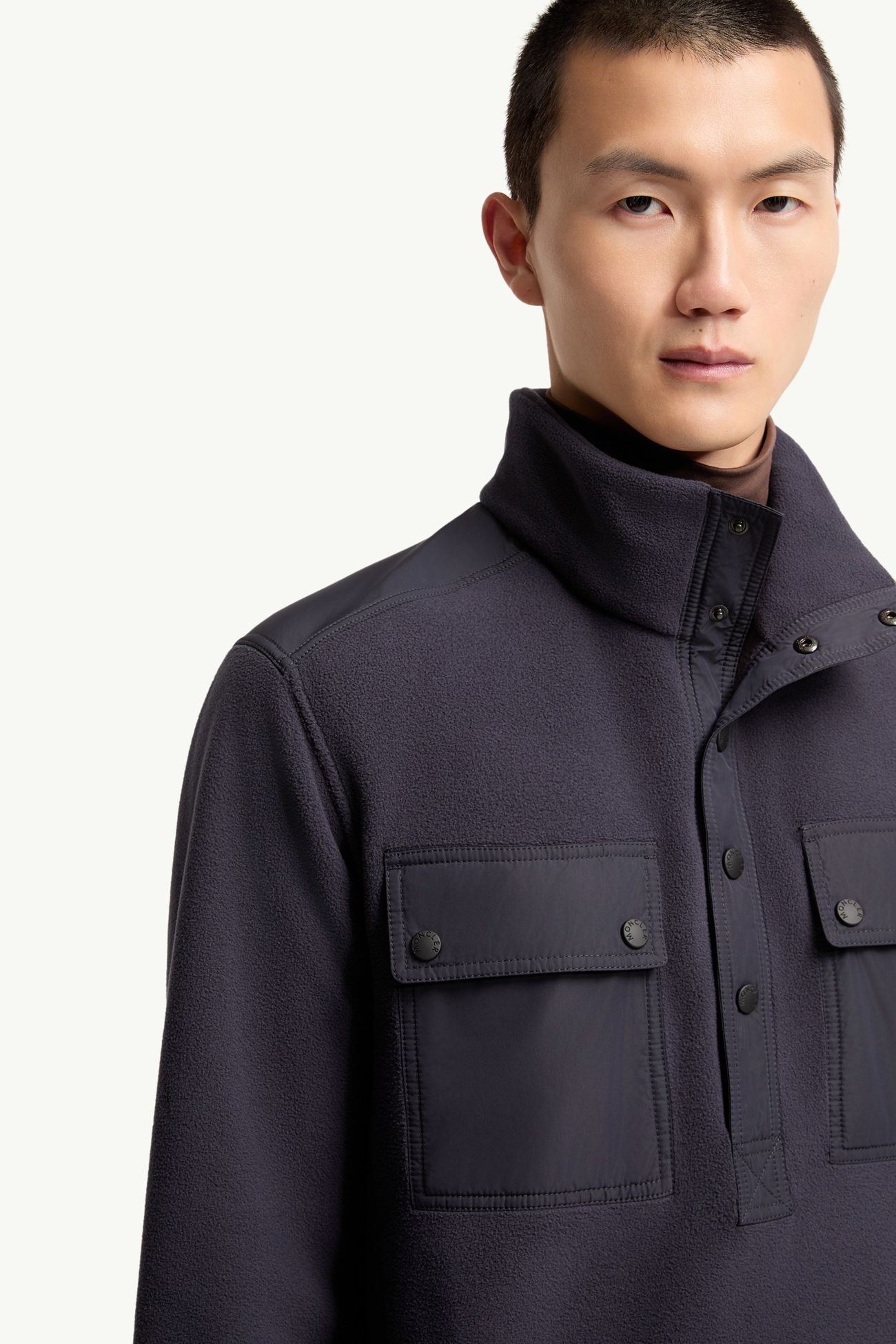 Polartec® Zip-Up Sweatshirt Men Dark Blue Moncler 5