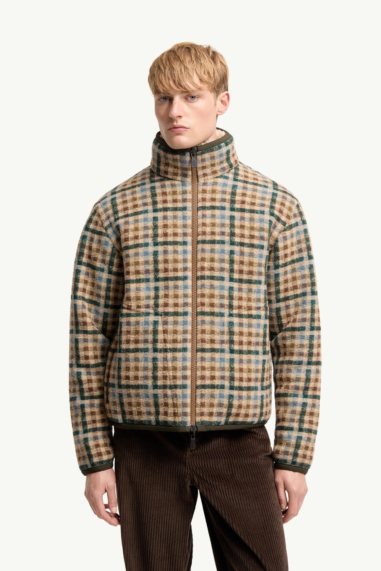 男士双面泰迪绒风格拉链卫衣 男士 米色 Moncler 3