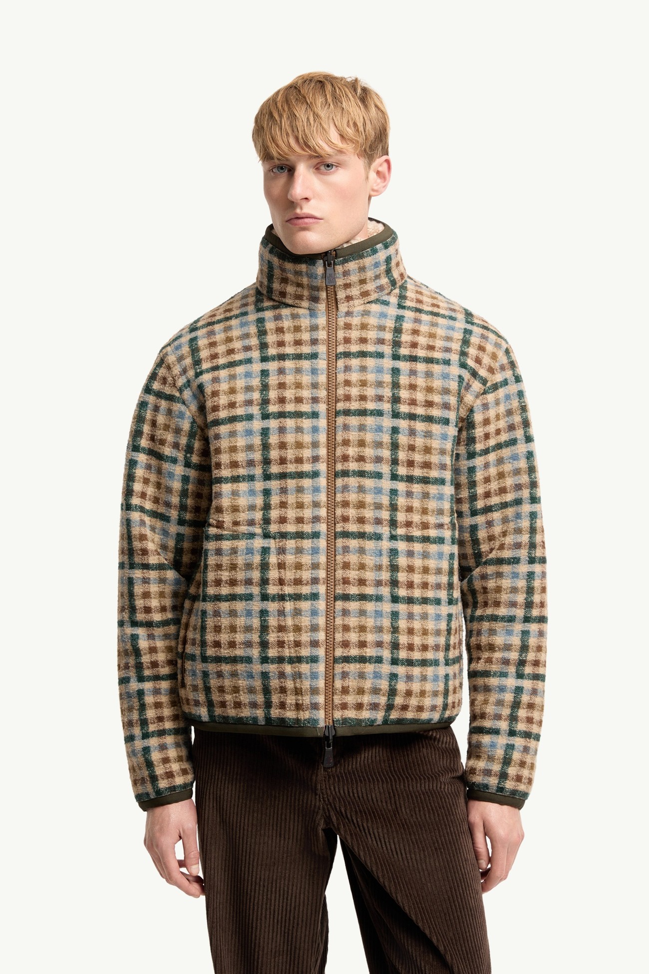 男士双面泰迪绒风格拉链卫衣 男士 米色 Moncler 3