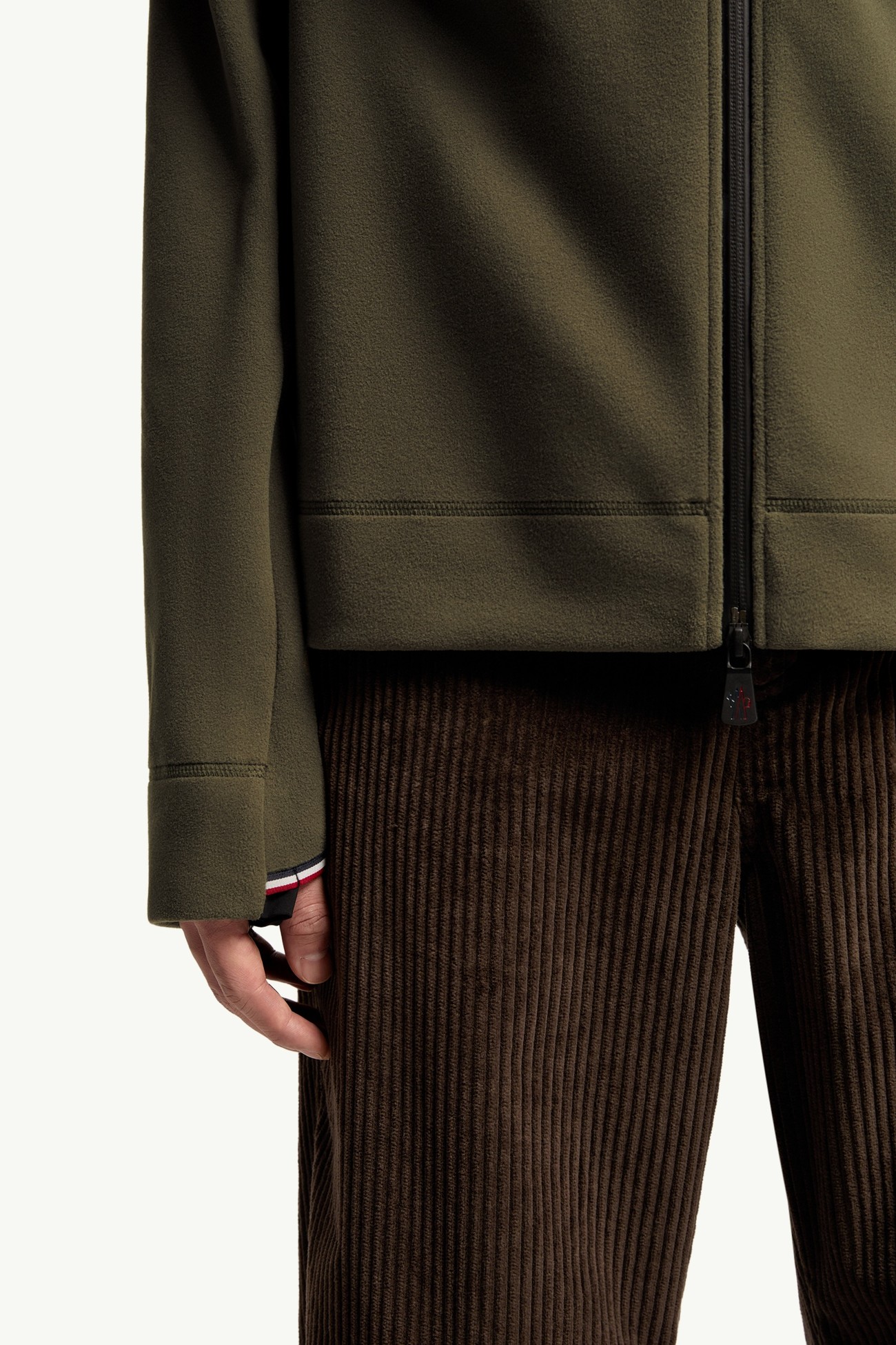 Sudadera con cuello de tortuga y cremallera Hombre Verde Oliva Moncler 6