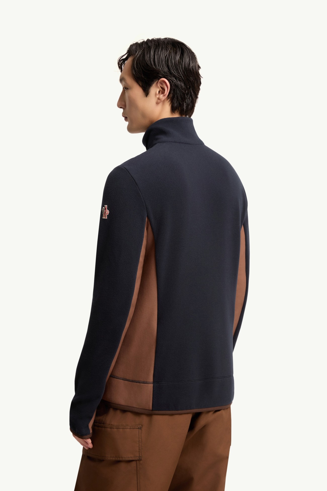 Dolcevita con mezza zip Uomo Blu Navy Moncler 4