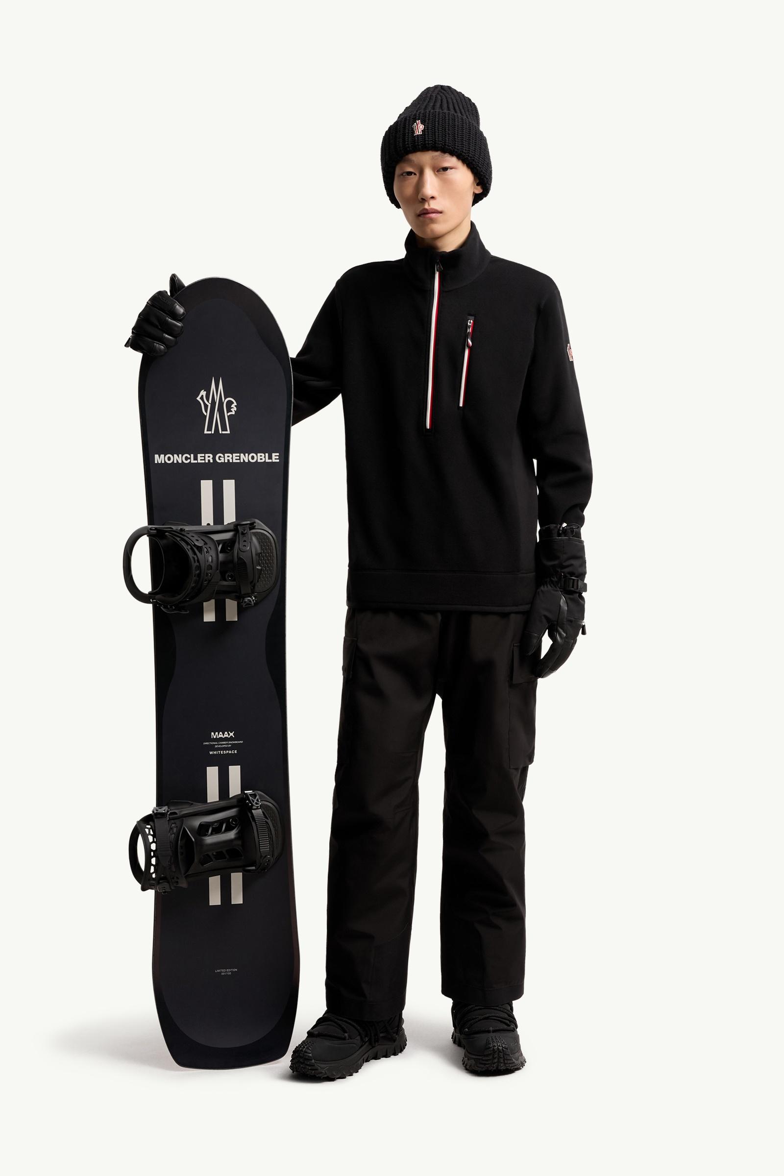 Black Half-Zip Turtleneck - Sweatshirts for Men | Moncler US