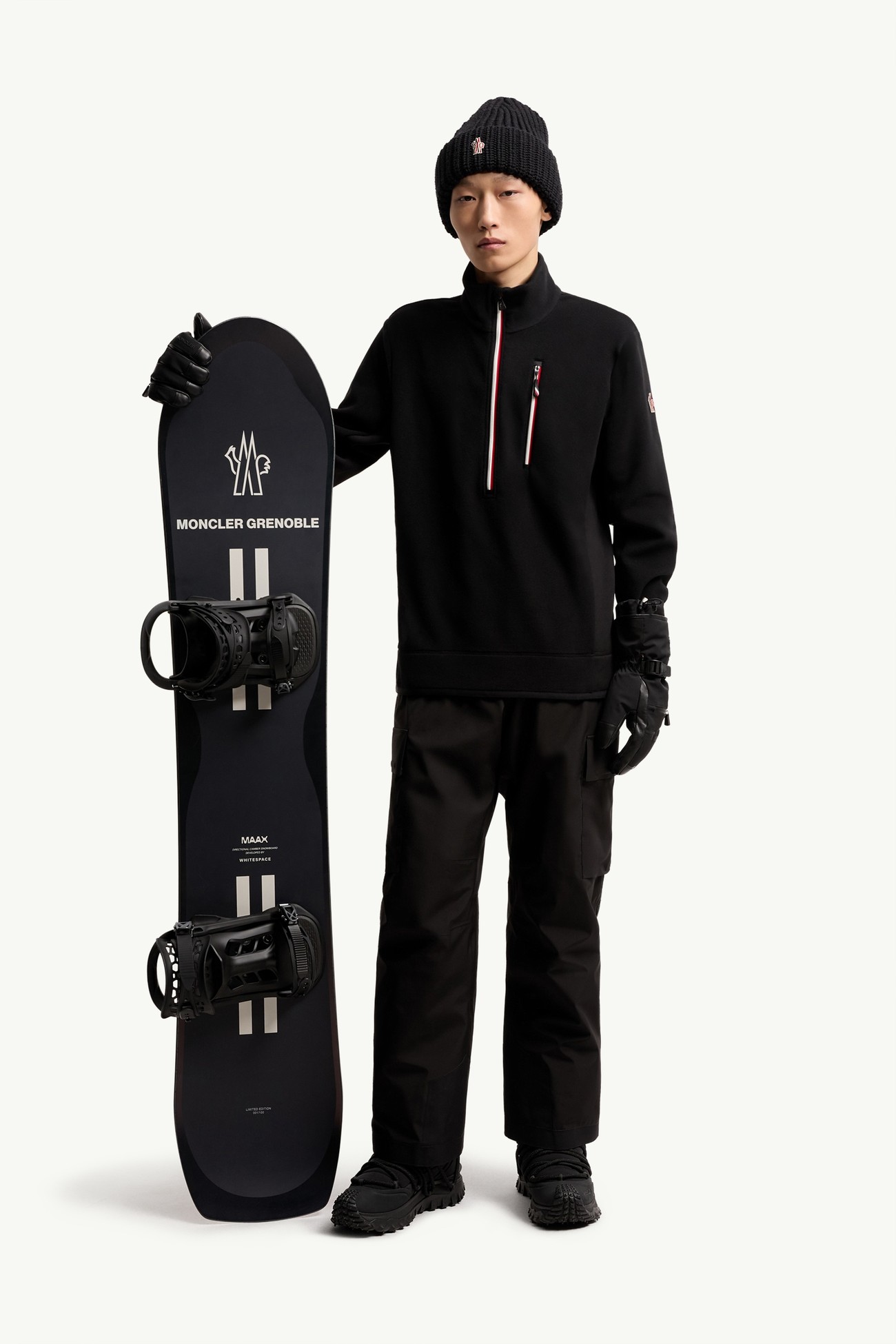 Dolcevita con mezza zip Uomo Nero Moncler 0