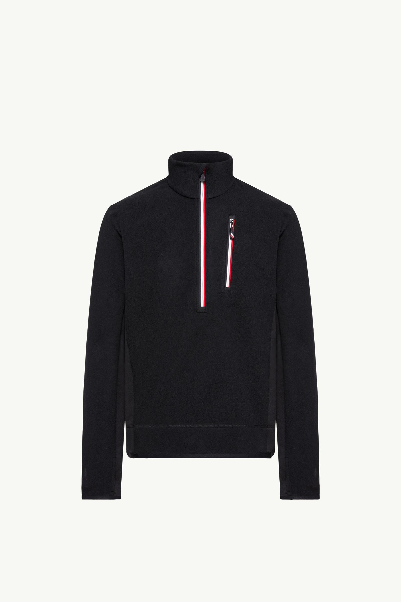 Half-Zip Polo Neck Men Black Moncler