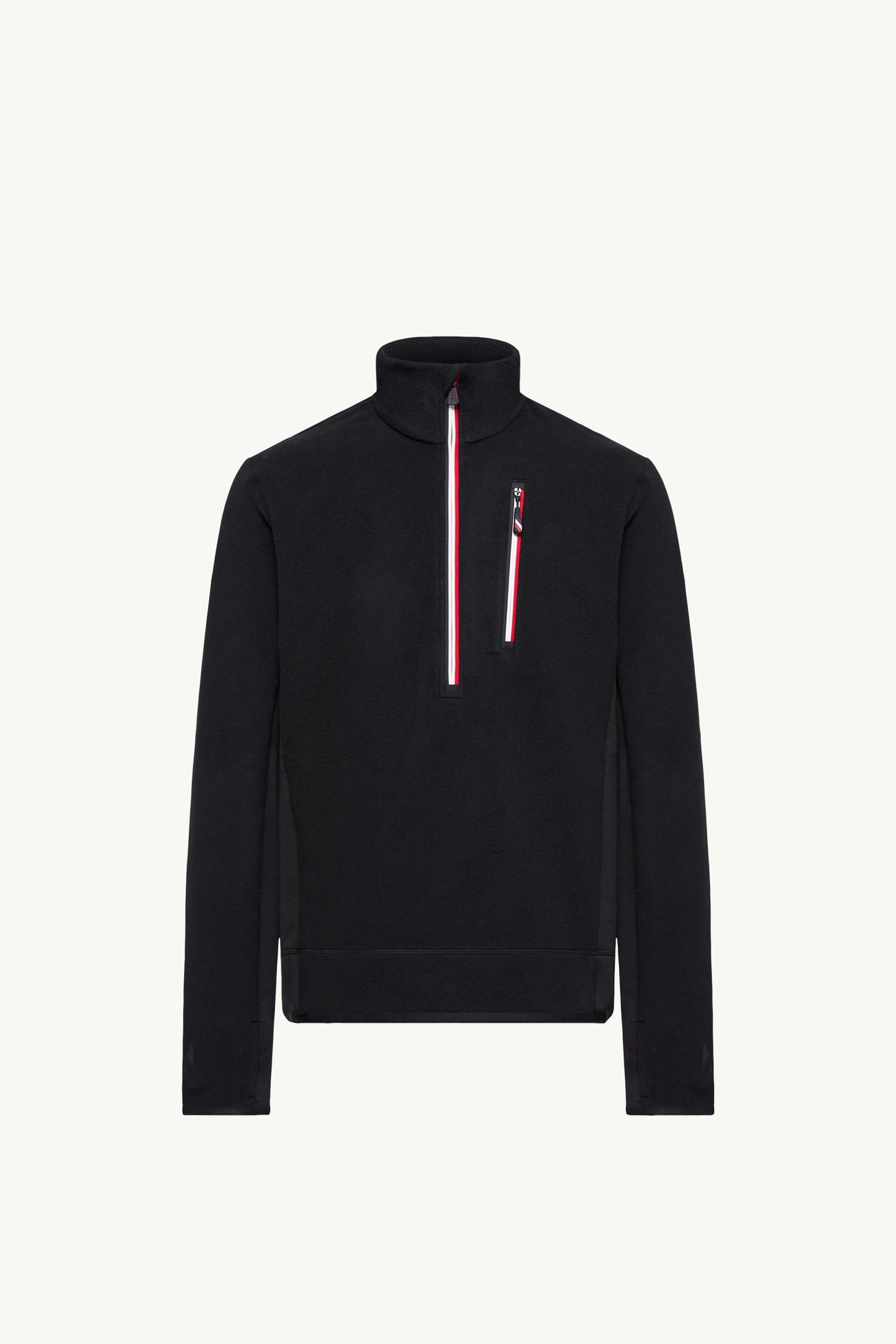 Half-Zip Polo Neck Men Black Moncler 2