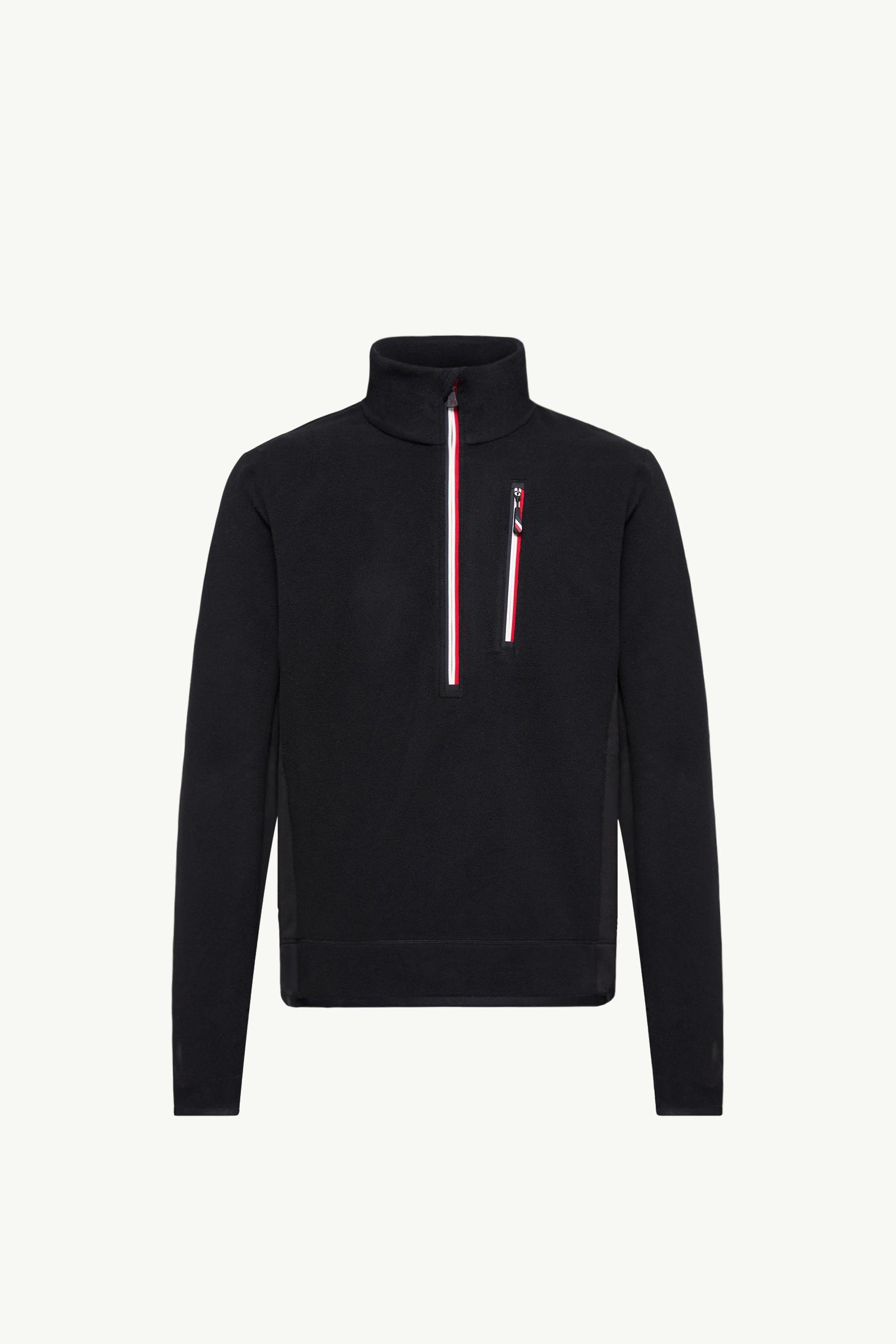 Black Half-Zip Turtleneck - Sweatshirts for Men | Moncler US
