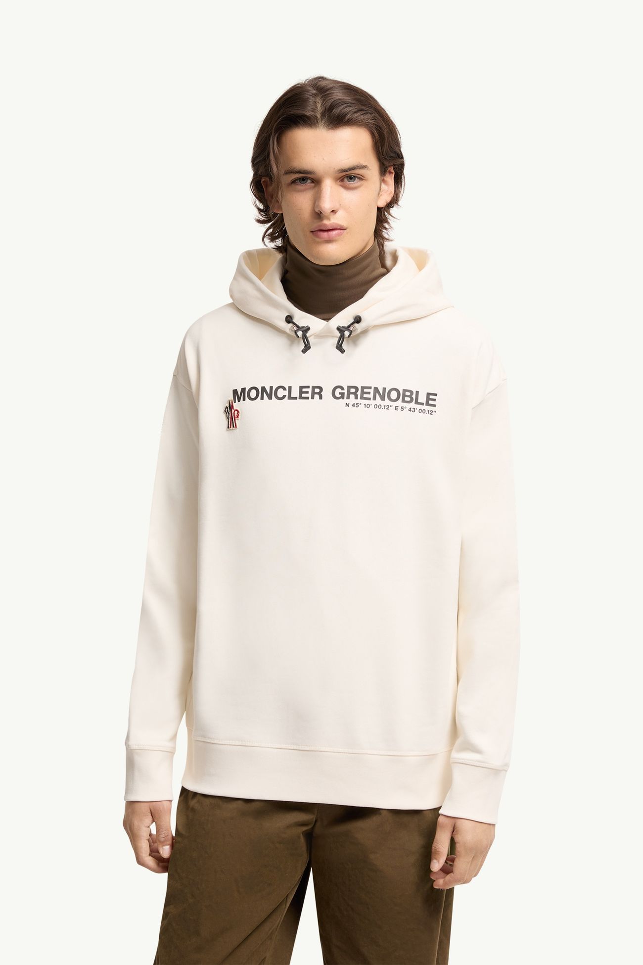 Coordinates Logo Cotton Hoodie Men White Moncler 3