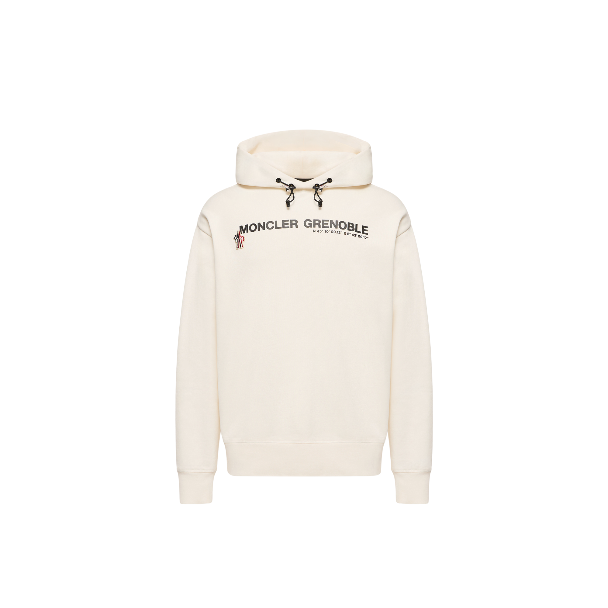Grenoble Coordinates Logo Cotton Hoodie Men da Size: M, Moncler
