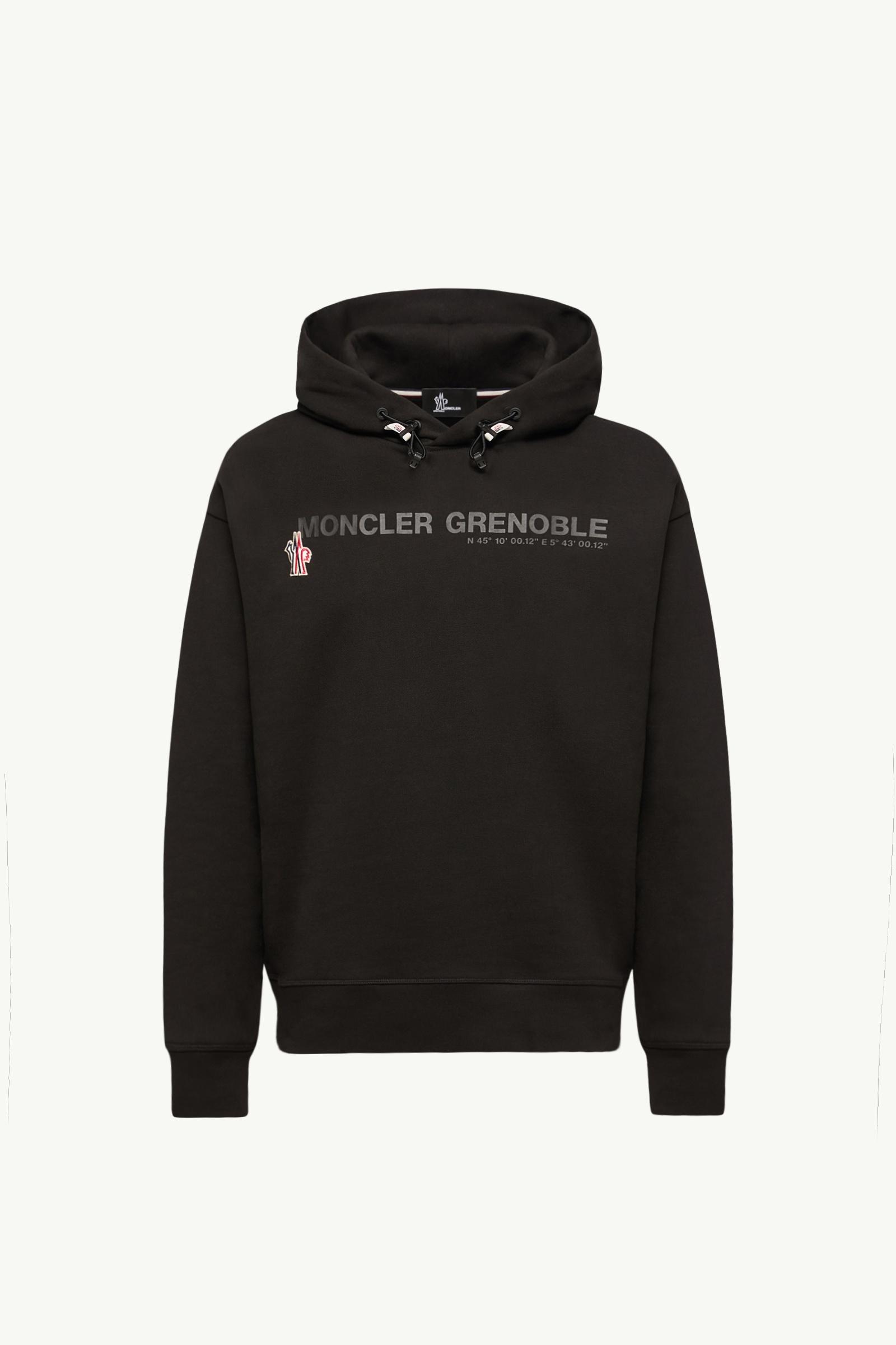 Coordinates Logo Cotton Hoodie Men Black Moncler, 1 of 0