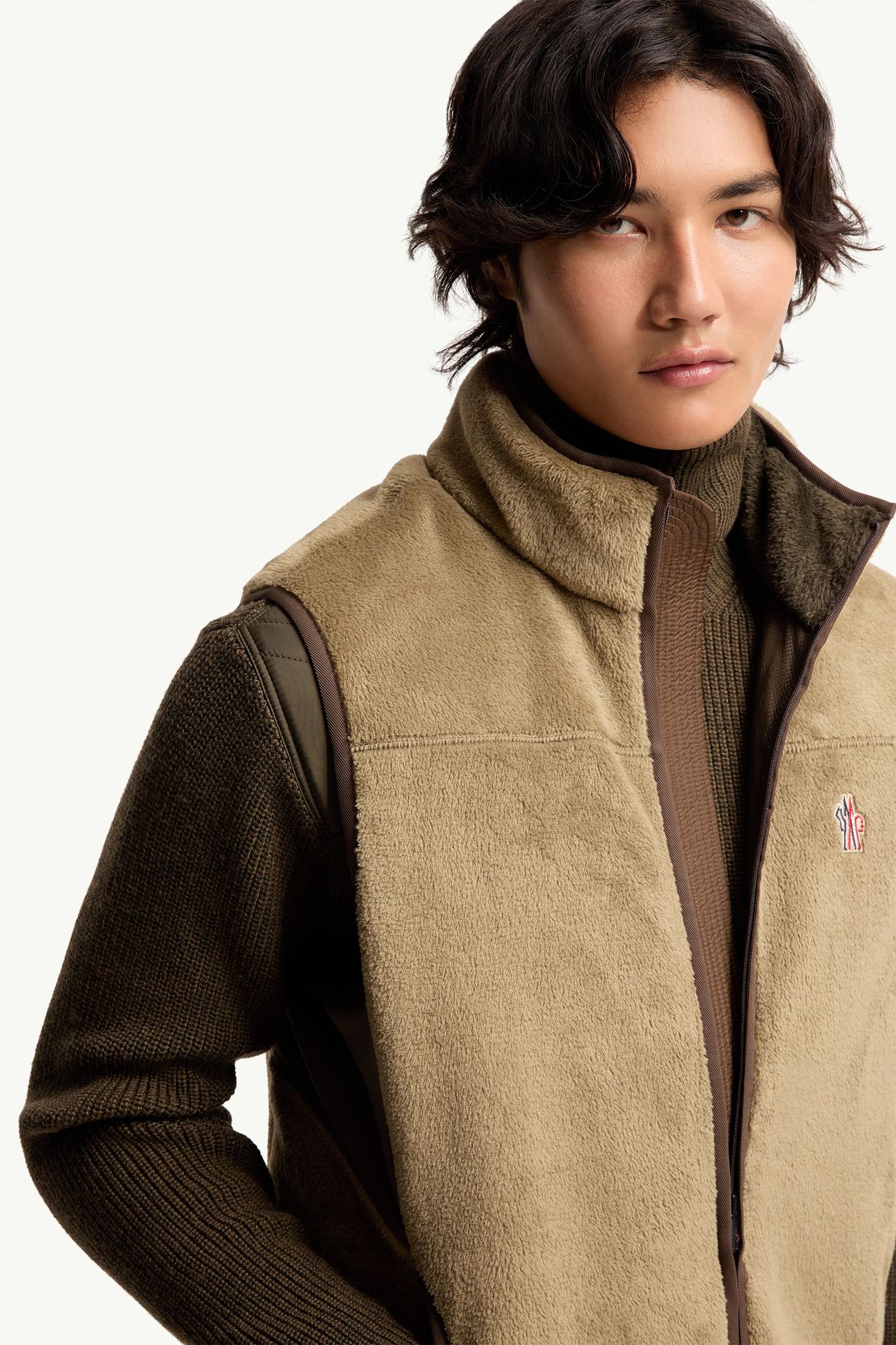 Polartec® Gilet Men Light Brown Moncler 5