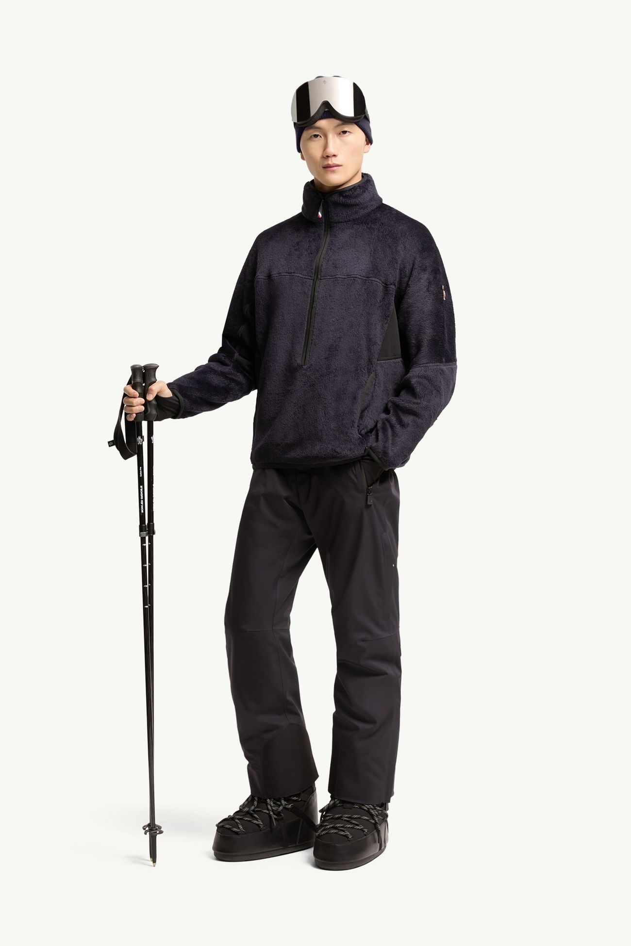 Felpa in Polartec® Uomo Blu Scuro Moncler 0