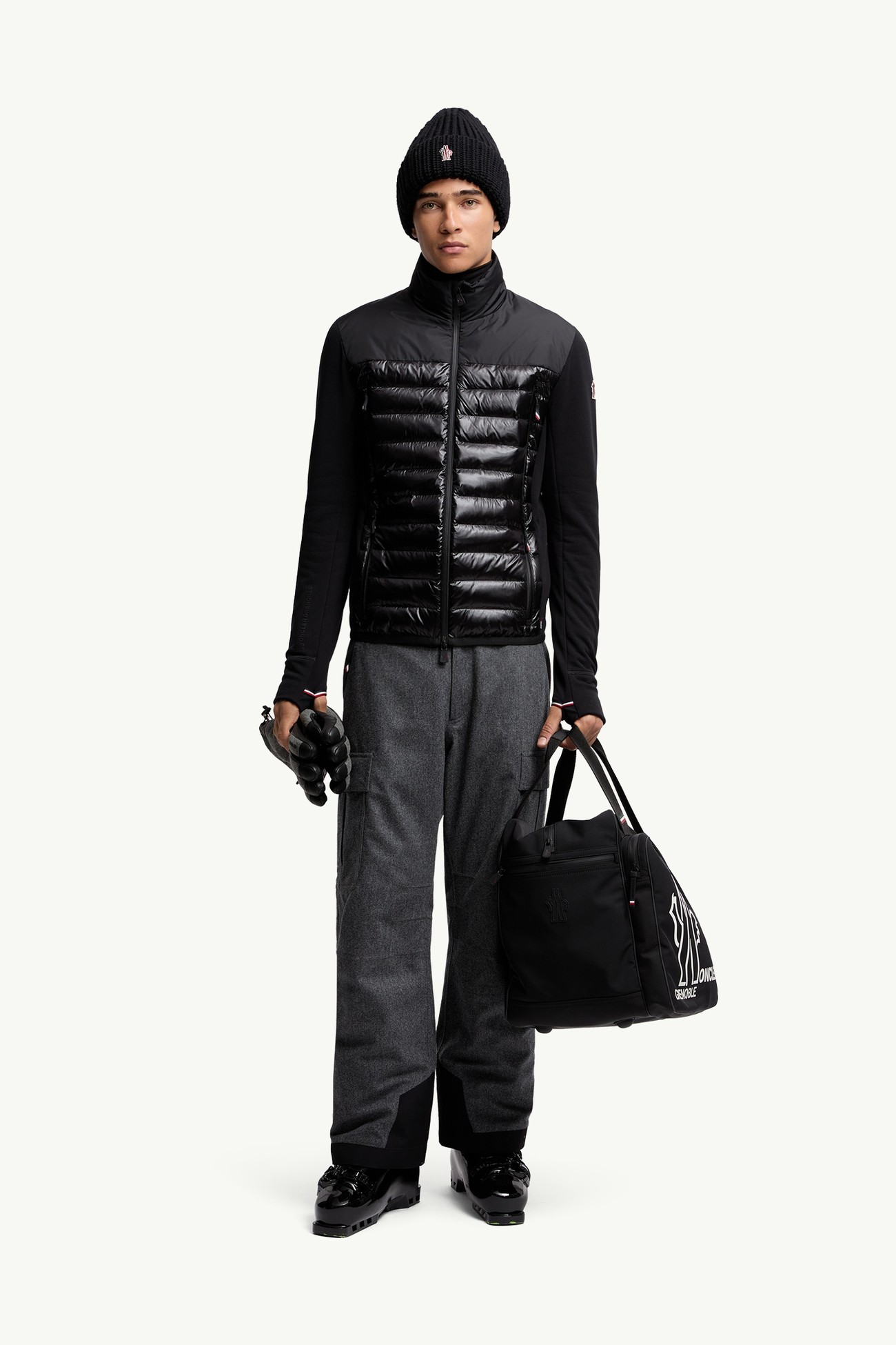夾層Polartec®拉鏈衛衣 男士 黑色 Moncler 0